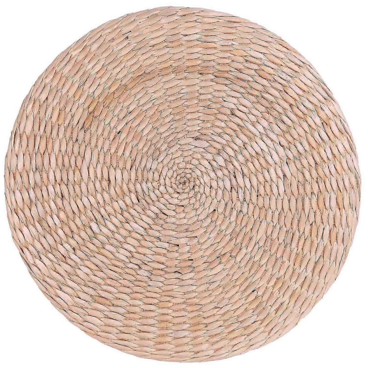 40cm Cushion Round Straw Weave Handmade Pillow Seat Mat