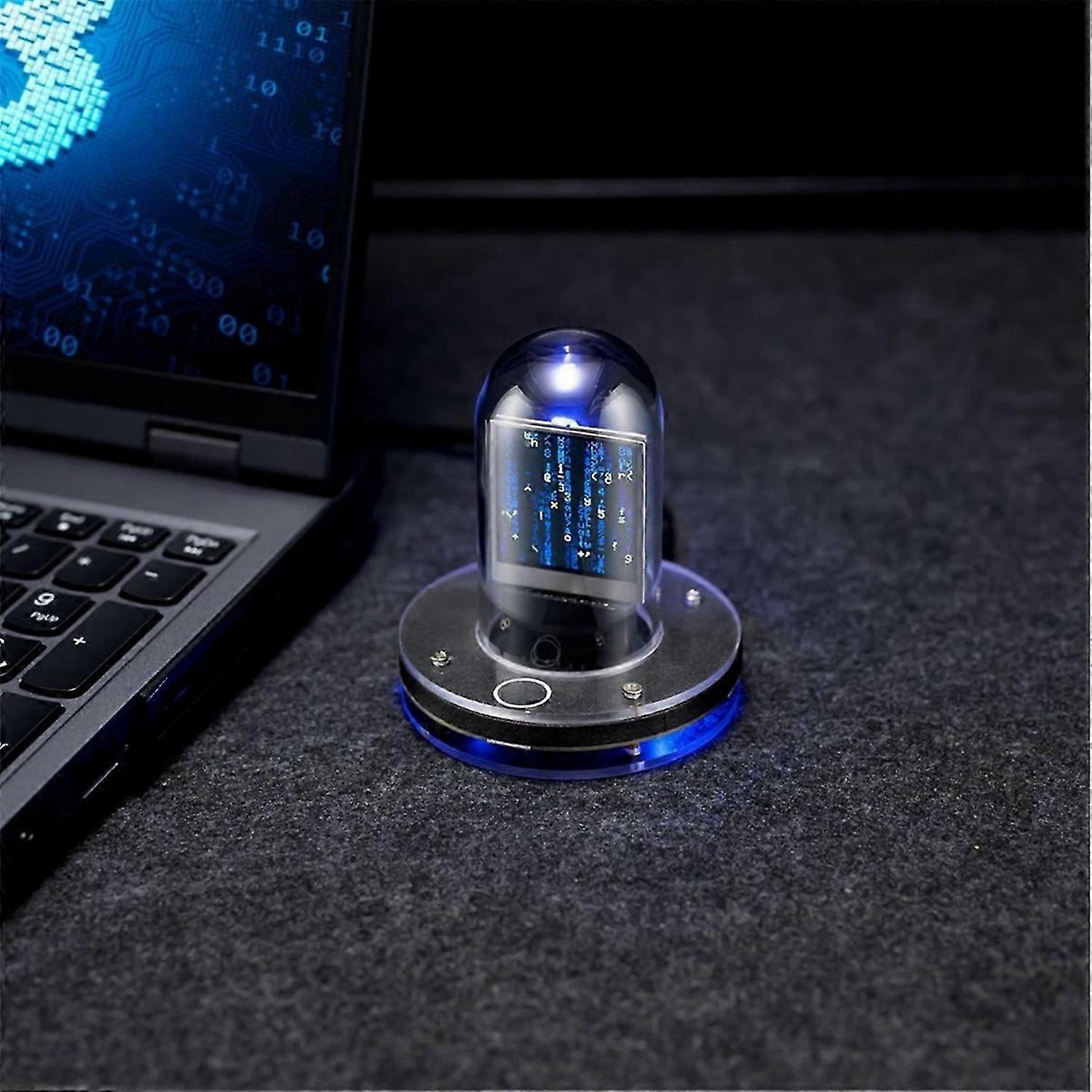 Upgrade Bitcoin Price Tracker Nixie Tube Alarm Clock with Colorful RGB  Lights WIFI Weather Station D