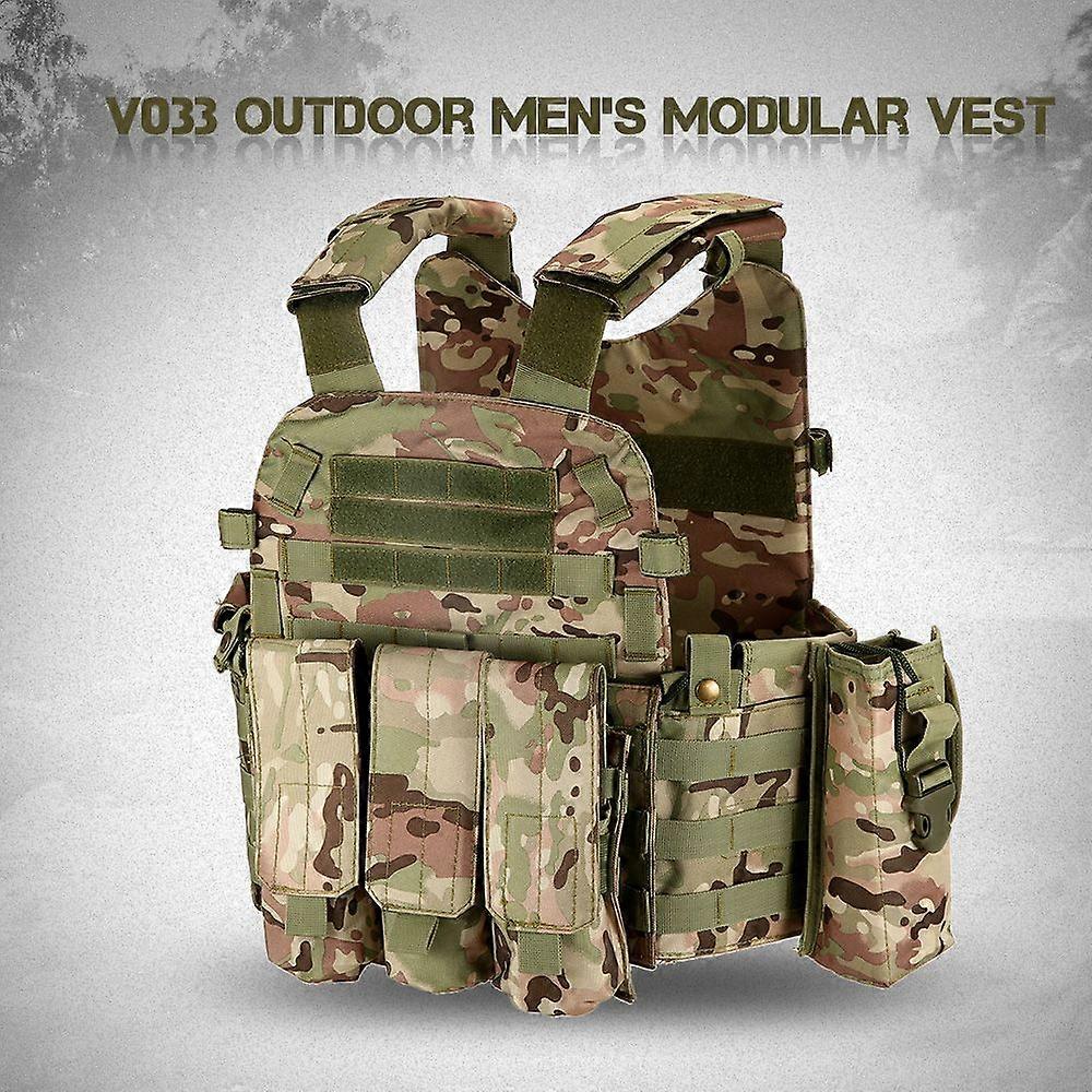 Outdoor Men's Modular Vest Hunting Gear Load Carrier Vest with Hydration Pocket