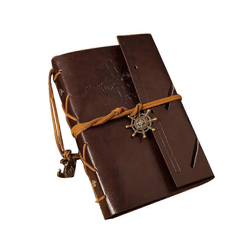 Coffee PU Cover Notebook for Writing Sketch Classic Vintage Travel Diary