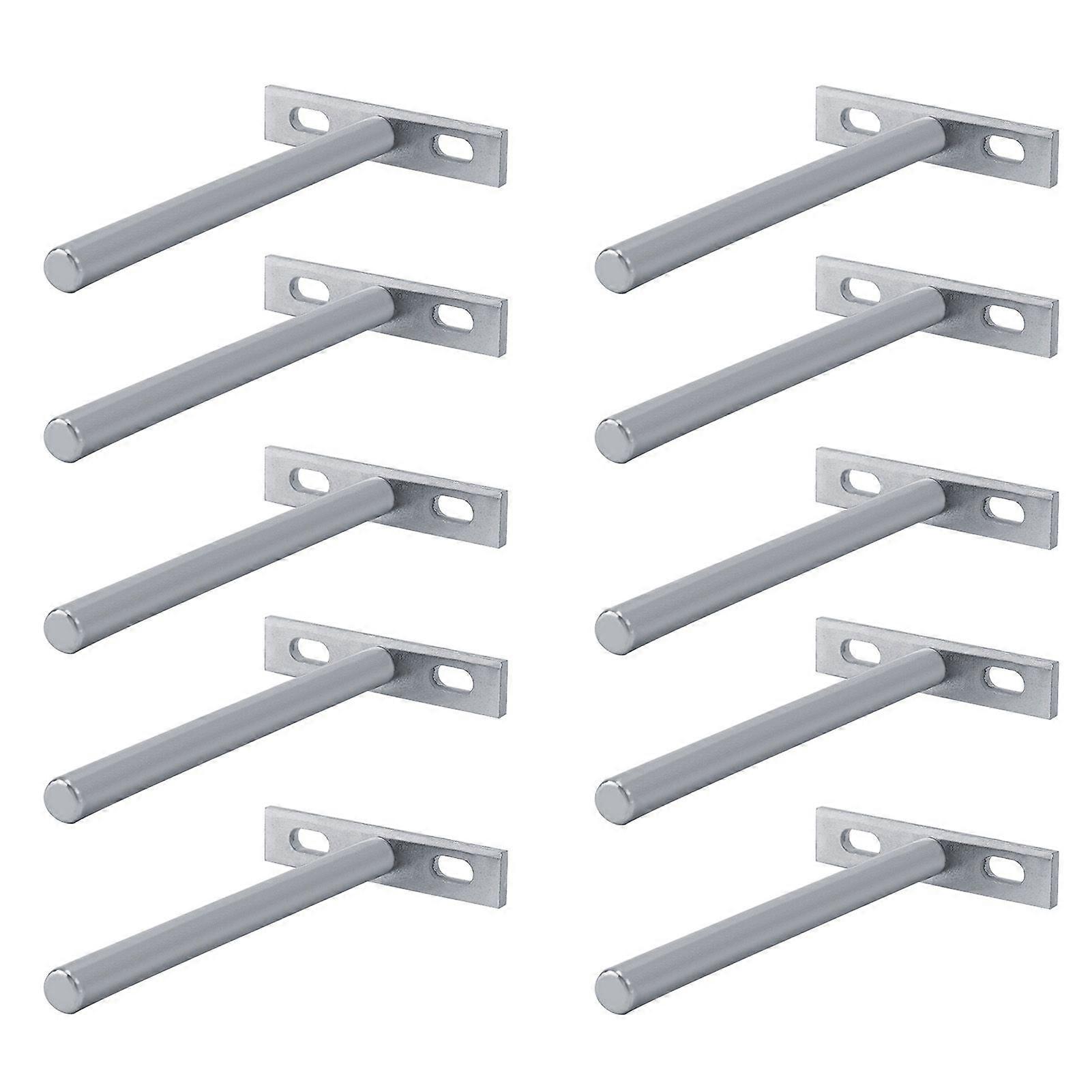 Sturdy Durable Wall Mounted Concealed Round Bracket for Shelf Board Household (5inch)