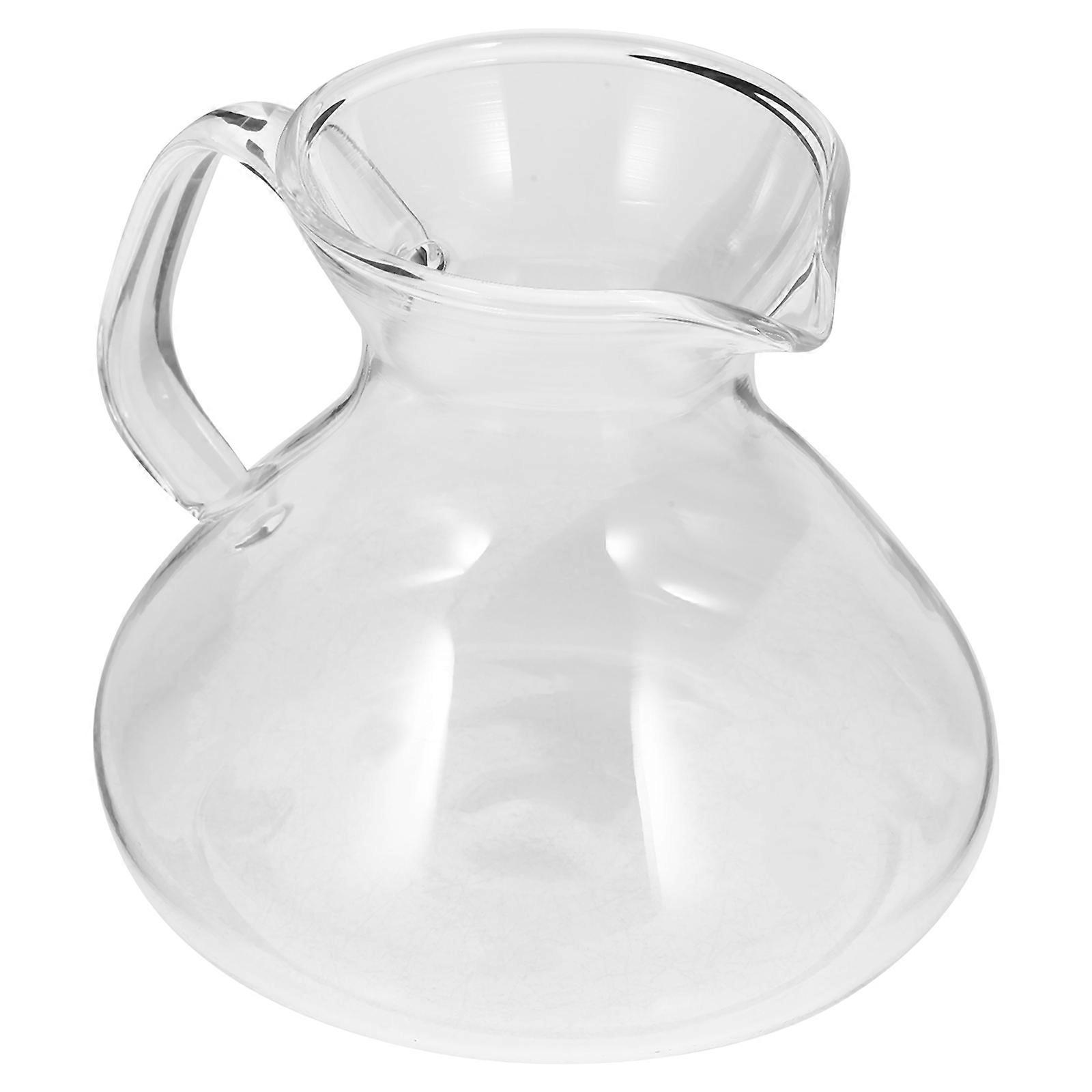 Clear Glass Coffee Pitcher Coffee Carafe for Pouring 300ml Beverage