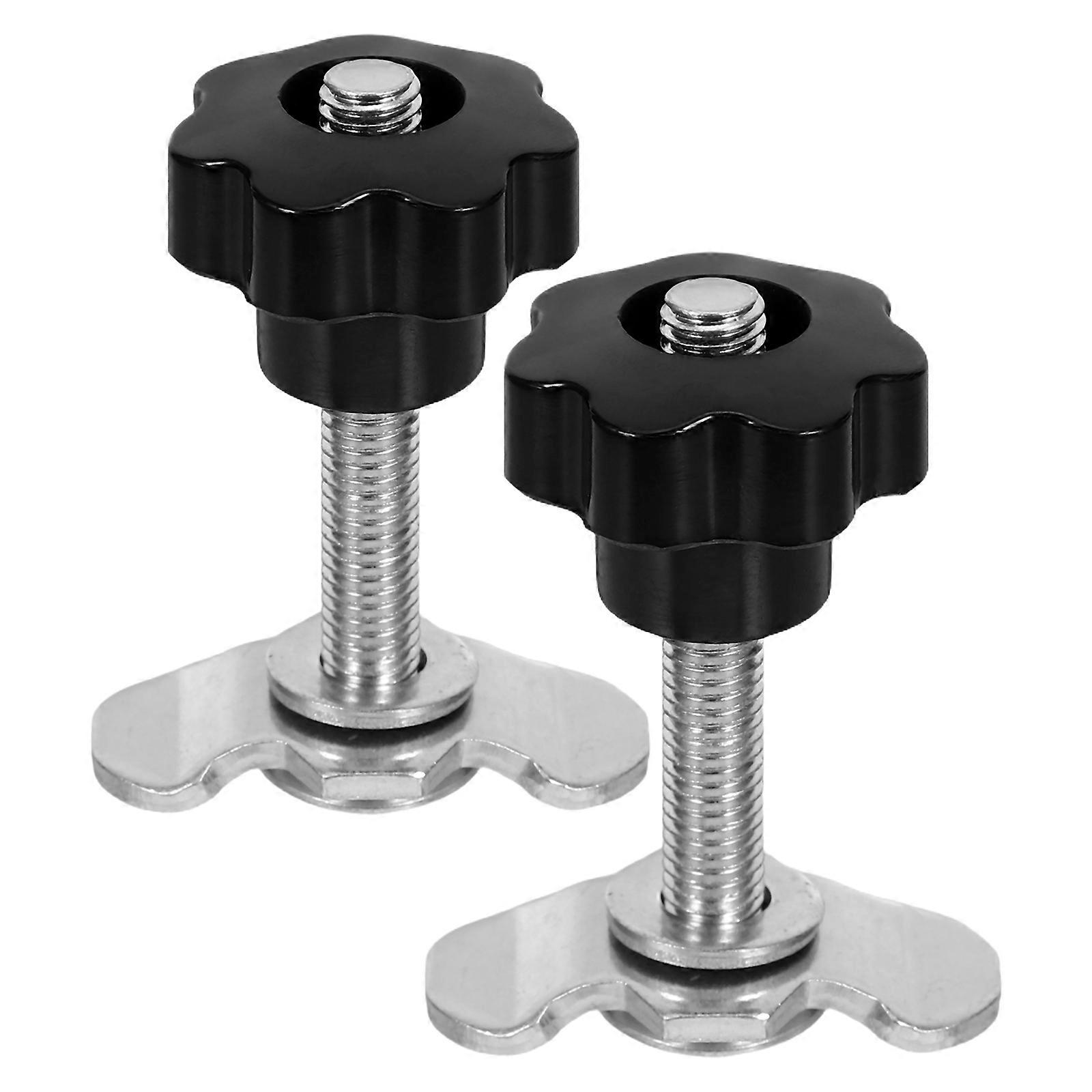Threaded Coupling Nut for Riveting with 2Pcs Metal and Plastic Clamping Handles