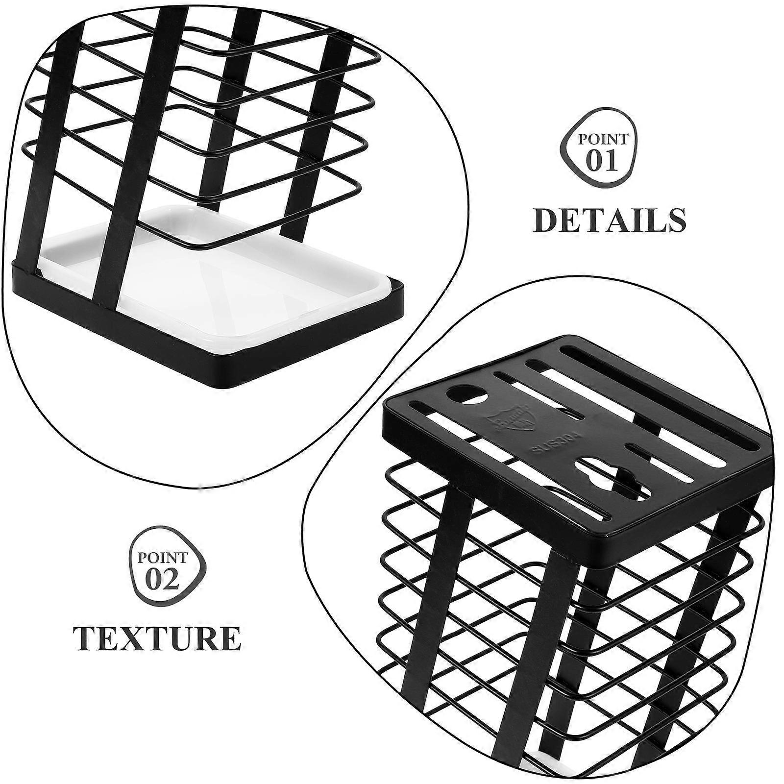 Stainless Steel Cutter Storage Holder for Kitchen Organization 2Pcs