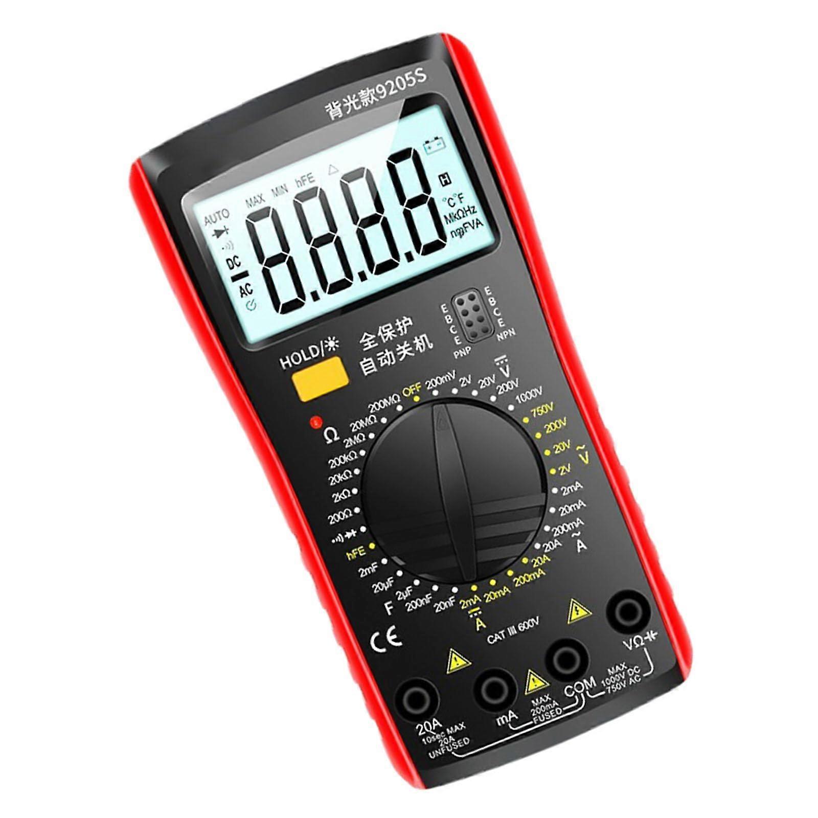 Digital Multimeter Backlit Display AntiBurn Protection Accuracy Compact Build