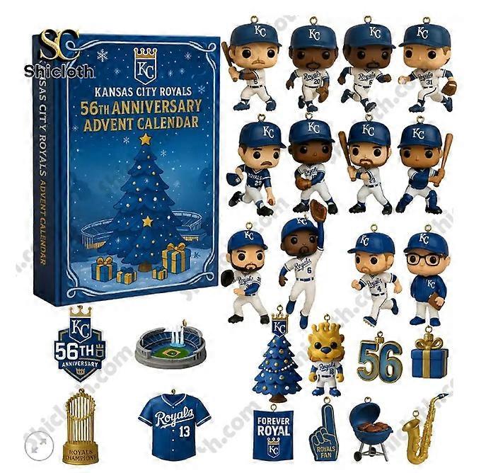 Kansas City Royals Week 56 Advent Blind Box Christmas Tree Decoration Acrylic Pendant