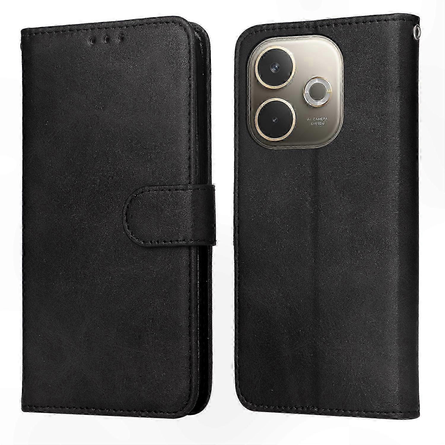 Textured Leather Phone Flip Case - Premium Durable Protection