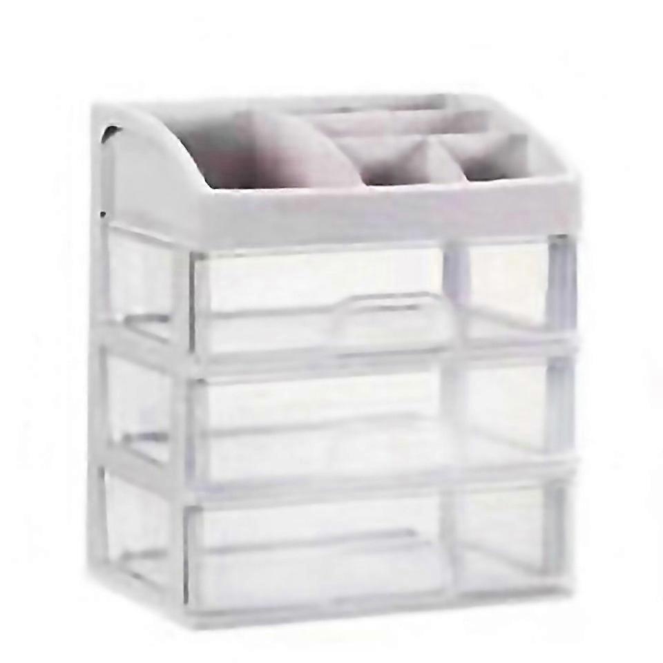 For Cosmetic Desktop Storage Box Multilayer Drawer Dustproof Storage