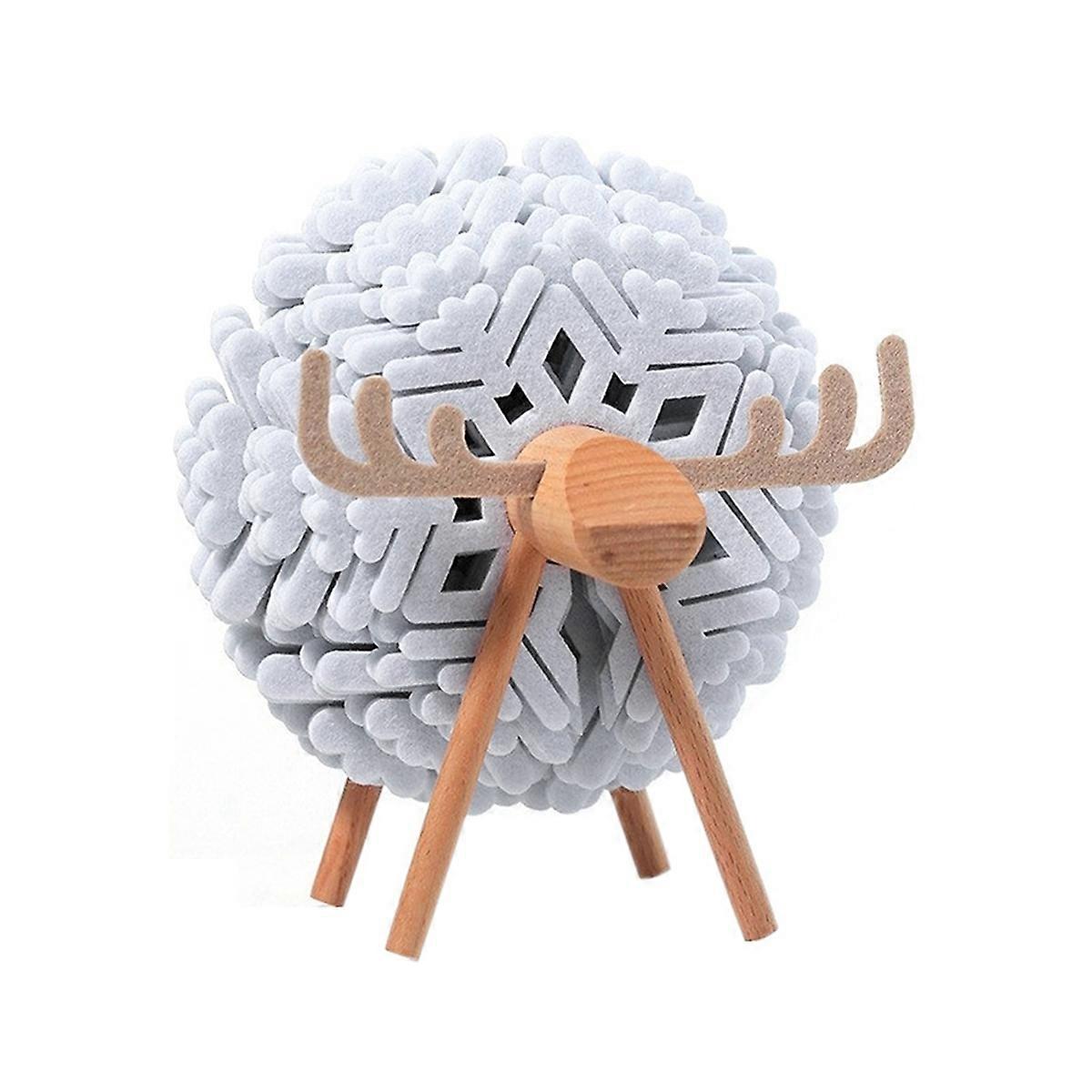 Sheep Shape Drink Coasters Cup Pads Insulated Round Felt As Shown