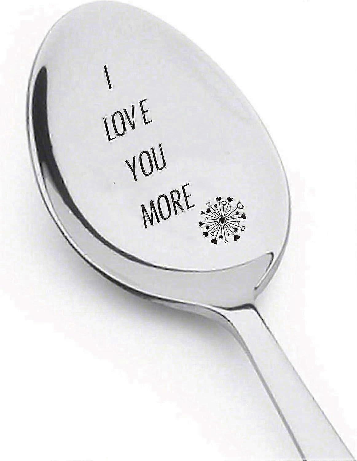 I love you more spoon swing gift for couples