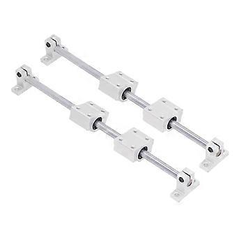 Kit de glissières à roulement linéaire, arbre de rail, pièces CNC pour équipements électroniques, tiges de guidage 10-300