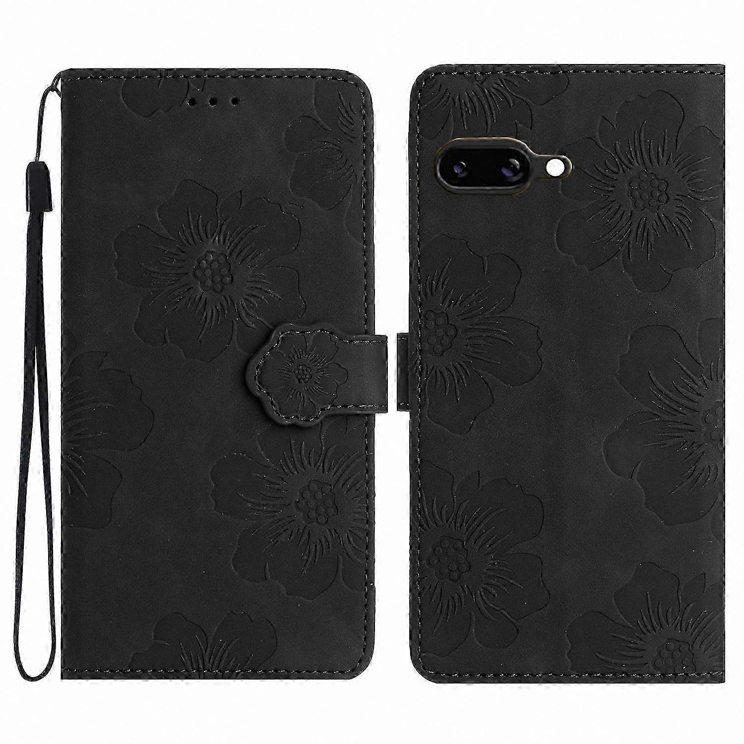 Flower Emed Leather Case Compatible with Pixel 9a