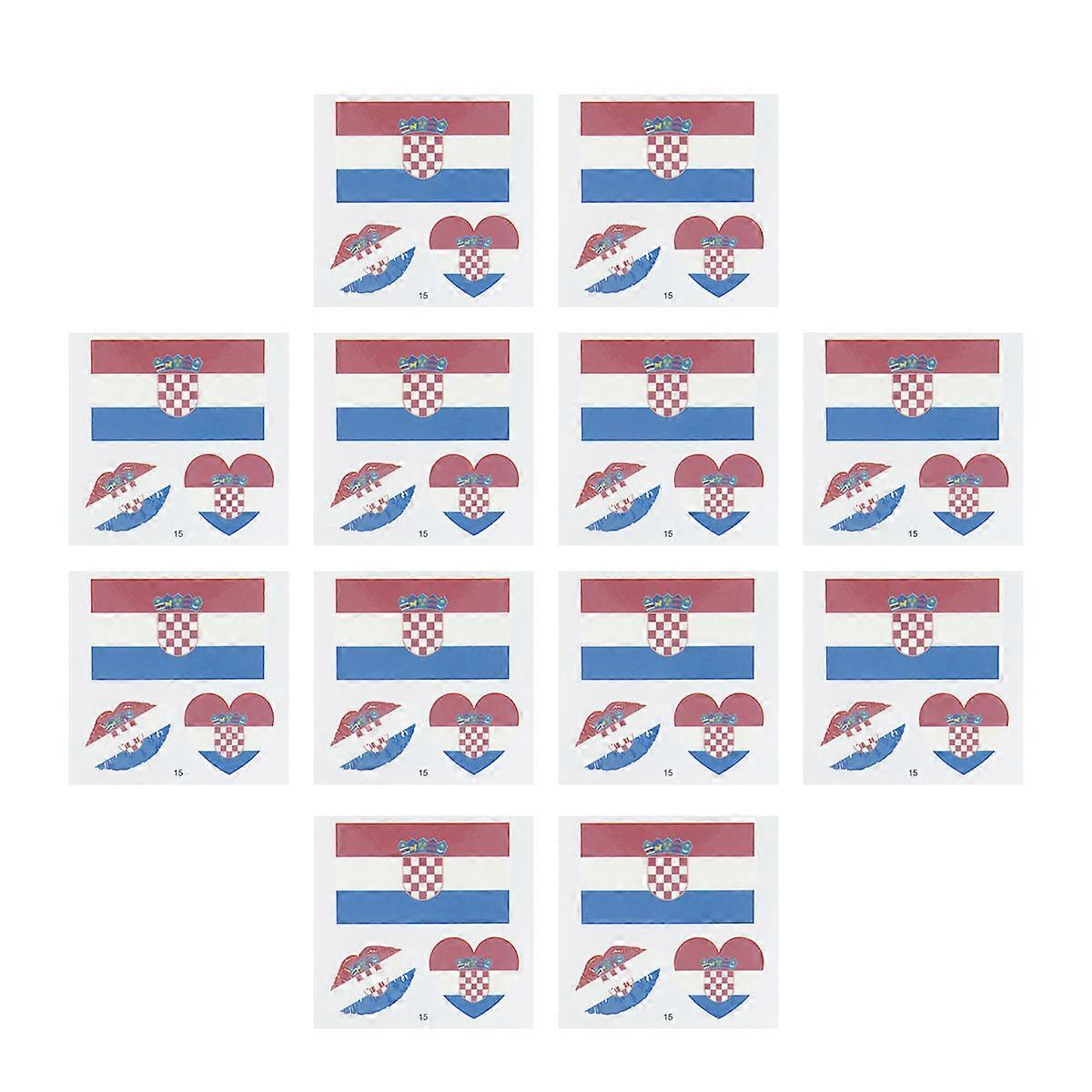 National Flag Temporary for Kids Use 25 Sheets Stickers