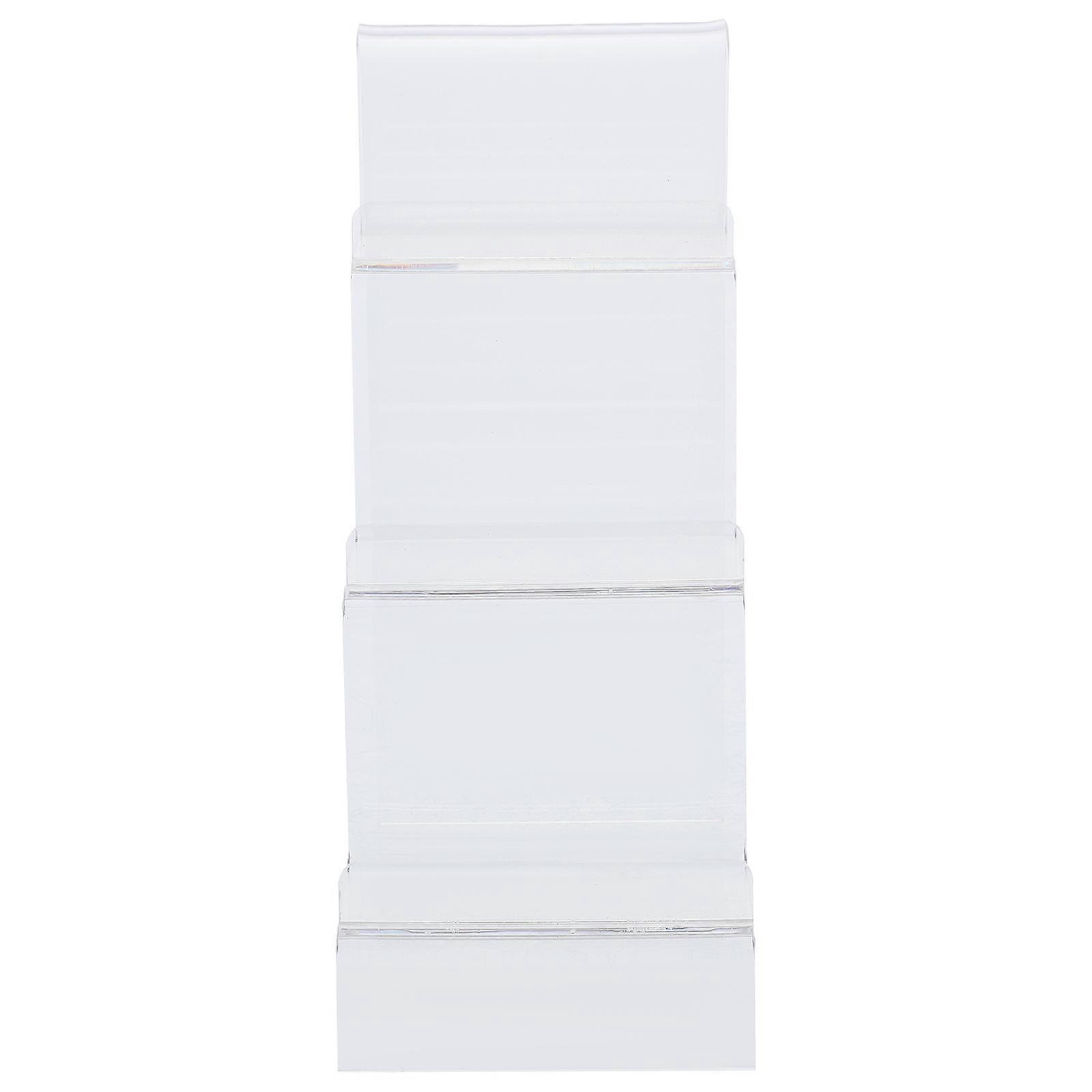 Acrylic Wallet Display Stand for Storage Transparent 4Pcs Multi-Layer Holder