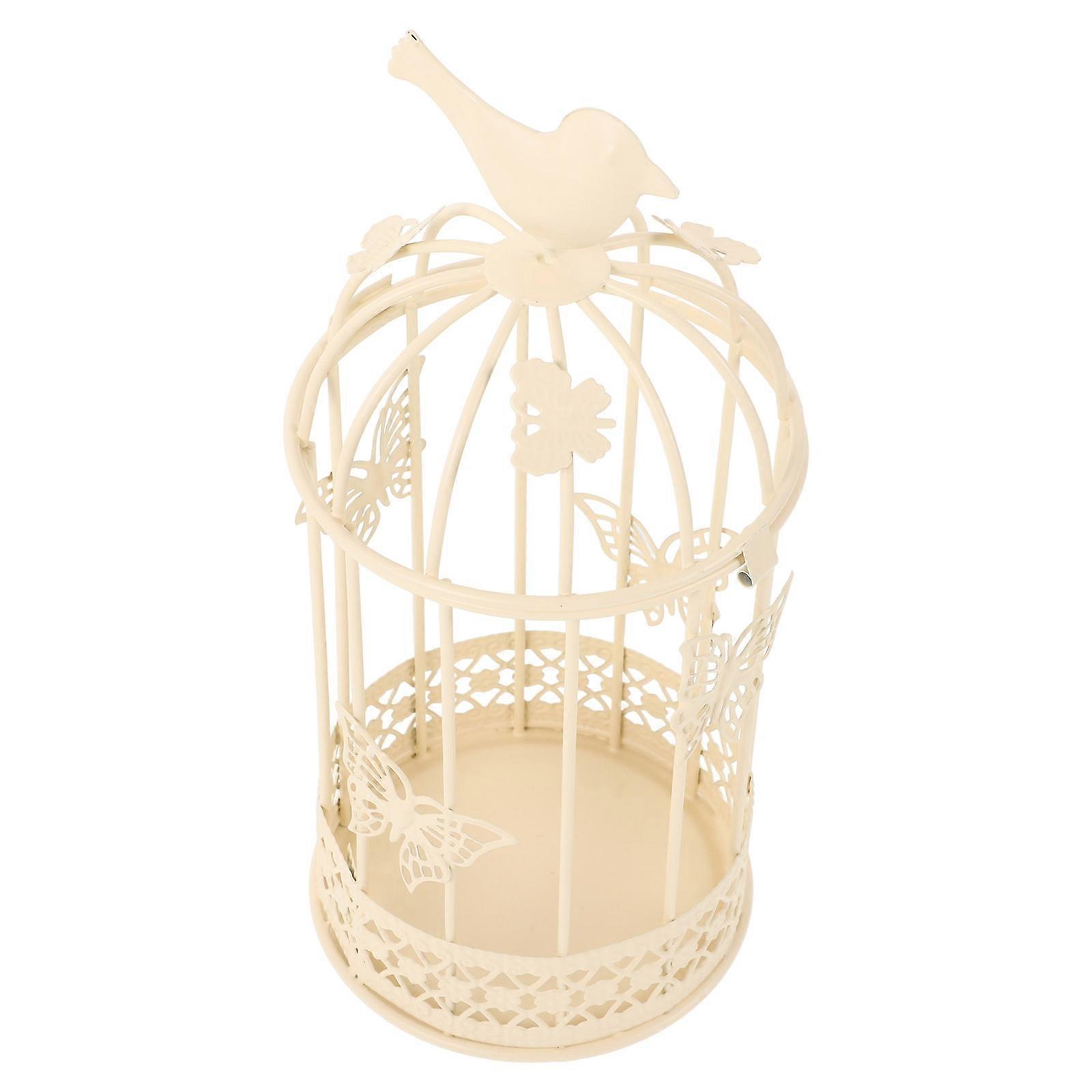 Tealight Holder Bird Cage Candlestick Holder for Home Decor 2Pcs