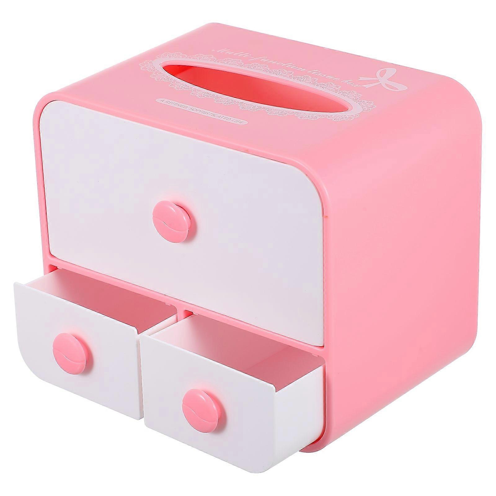 Storage Organizer 1Pack Jewelry Box Rectangular Pink For Bathroom Daily Use
