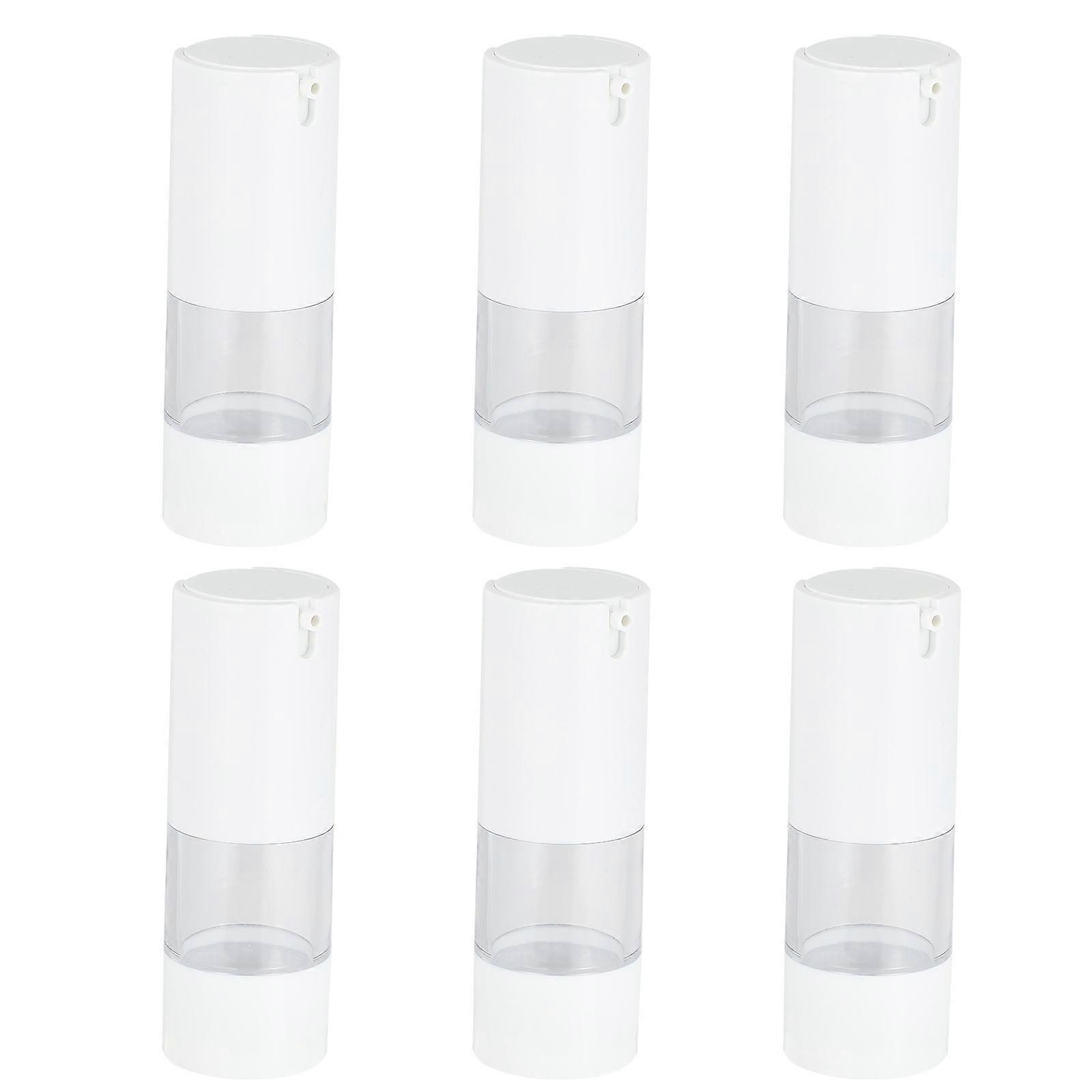Cosmetic Container 6Pcs Travel Lotion Pump Bottles 15ml Leak-proof Shatterproof Design For Daily Use And Travelers