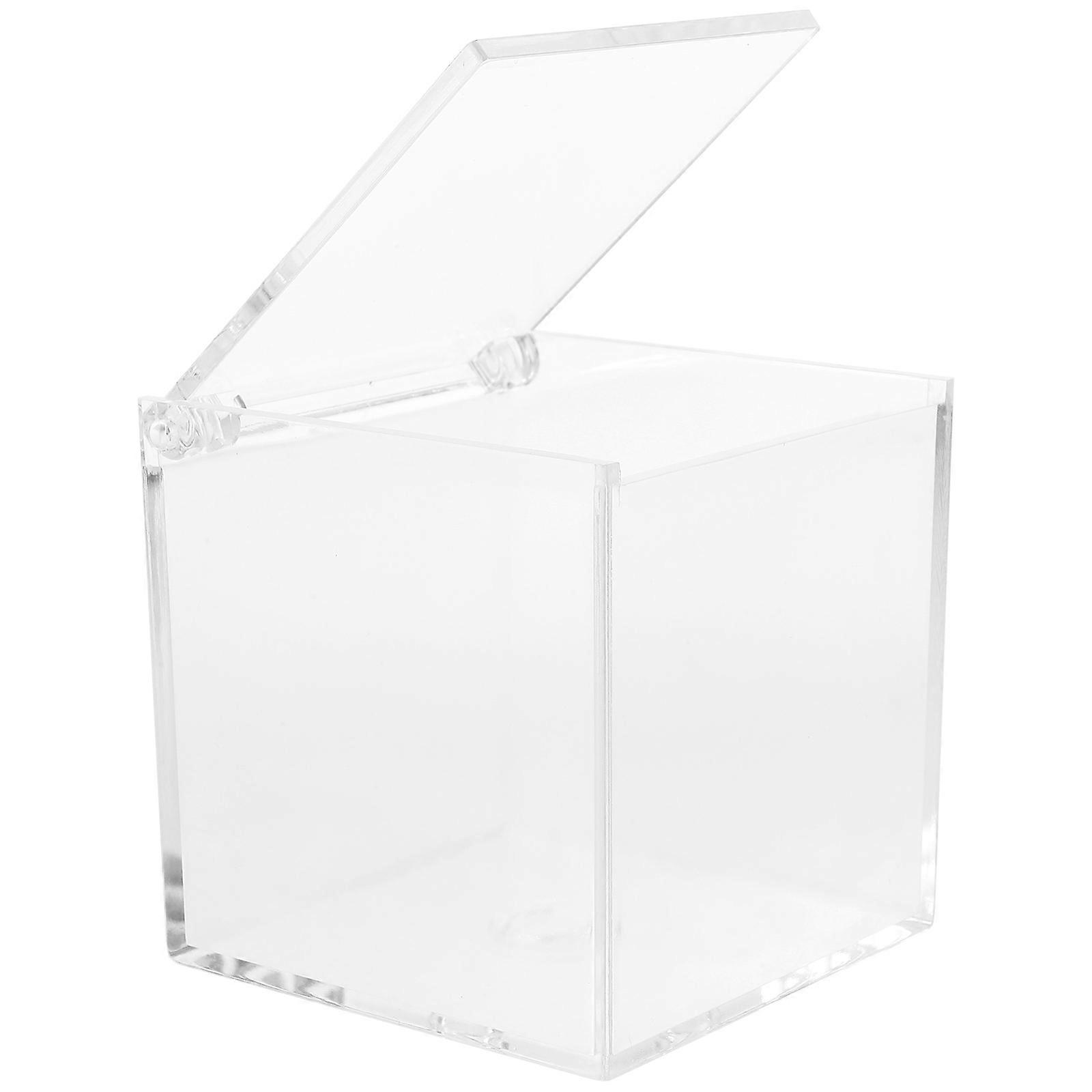 Clear Acrylic Doll Display Case for Cosmetics Storage 3Pcs Box