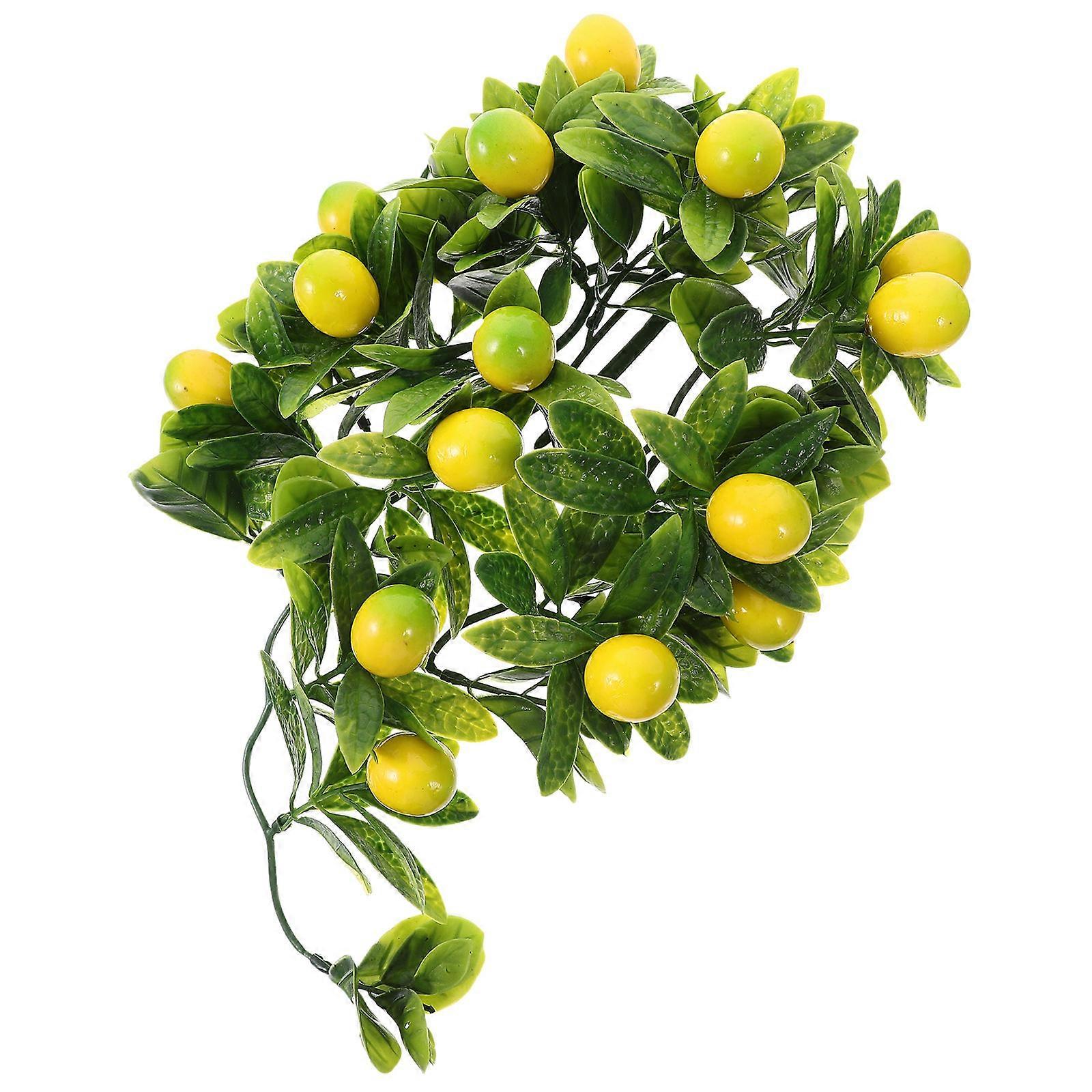 Simulation Leaf Hanging Decor For Parties And Home Decoration In Green Color 2Pcs
