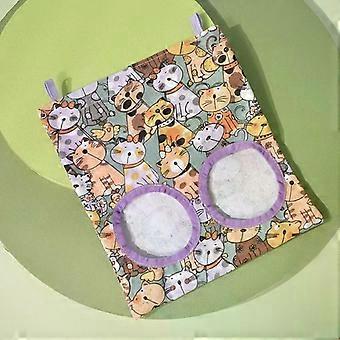 1/2/3 Gaten Hangende Hooizak voor Konijnen Cavia's Kleine Huisdier Voederbak Konijnenvoer Dispensers Zak Kooi Accessoires Huisdiervoeding