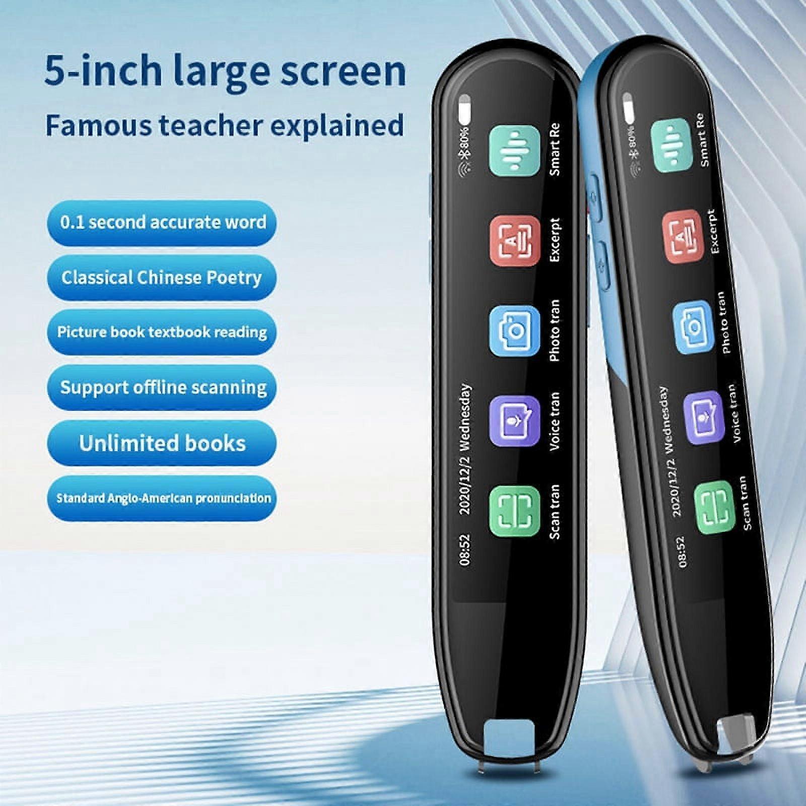 5 Inch Screen Smart Offline Scanning Translation Pen 112 Languages Online Dictionary Reading Text Translator Pen