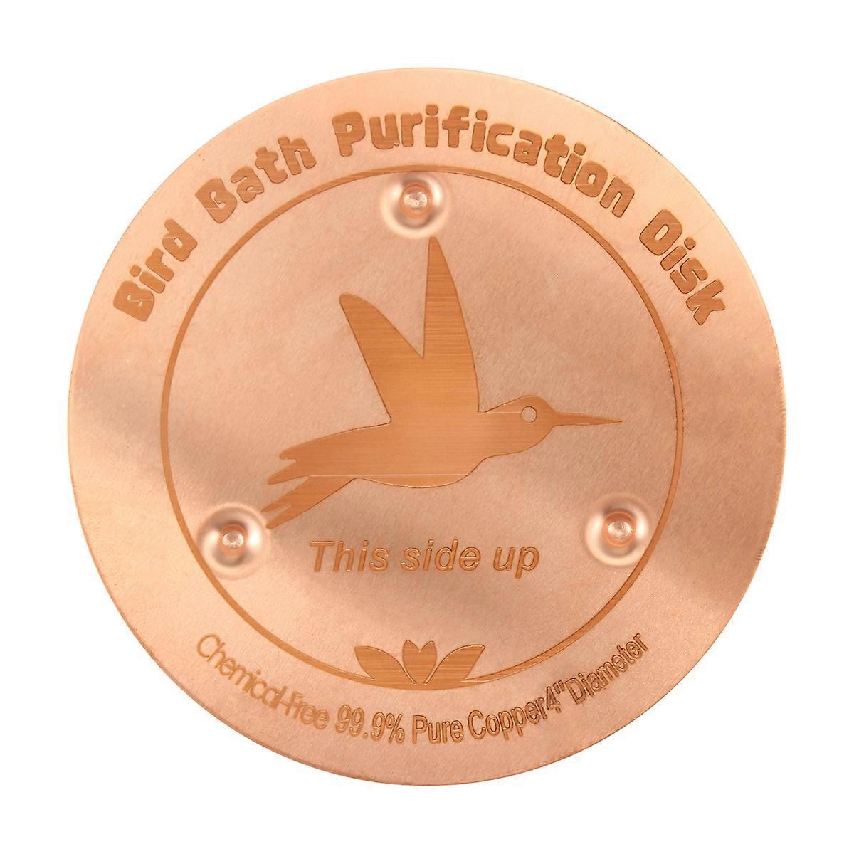Bird Bath Purification Disk Purification Cleaner with Four-Point Support Safe Clean Water for Outdo
