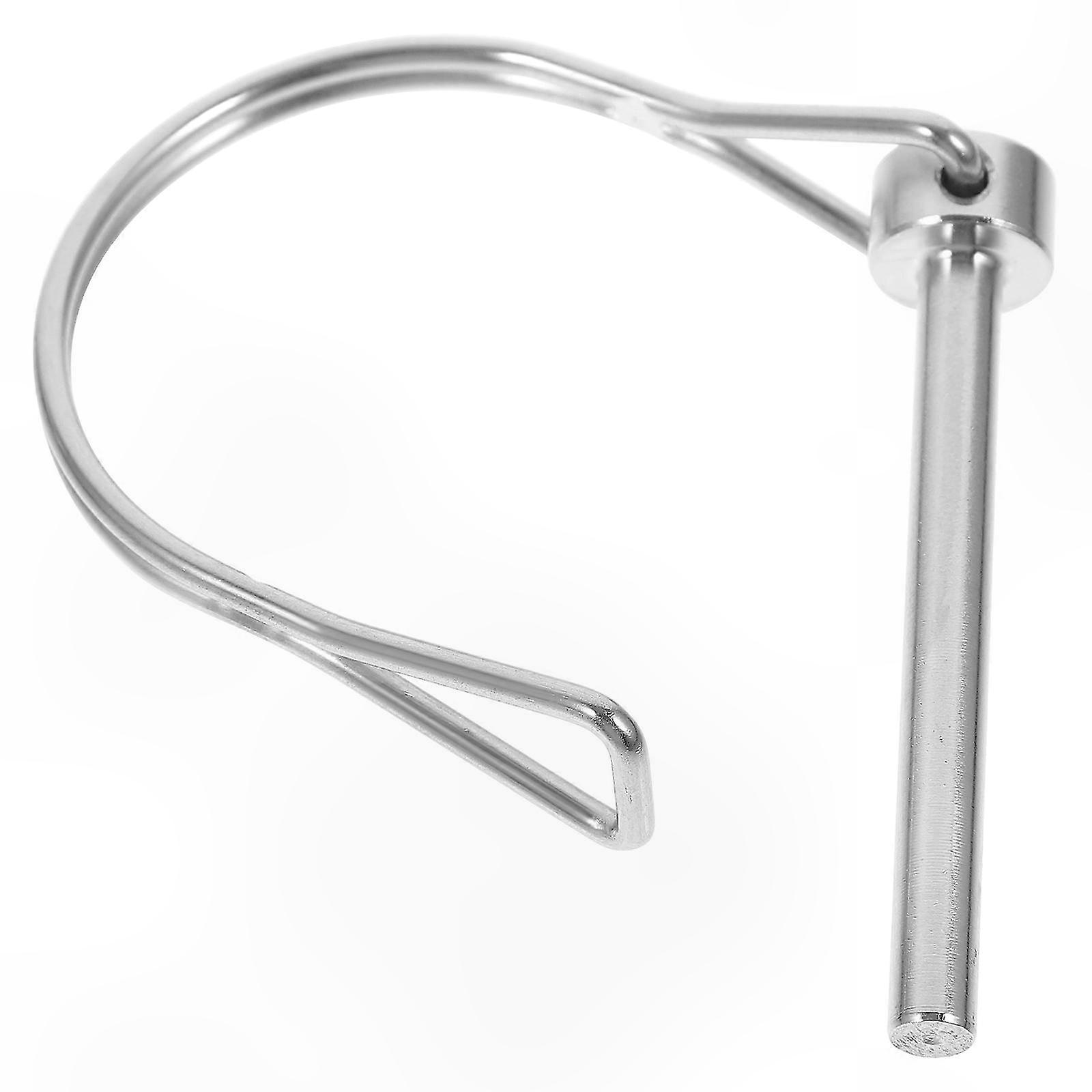 Heavy Duty Stainless Steel Trailer Coupler Locking Pin - Silver (1 Pack)