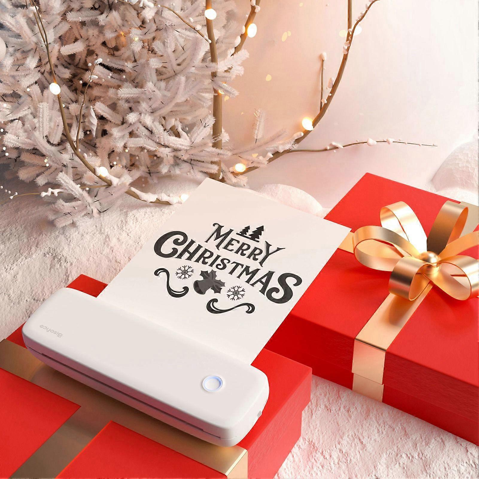 Thermal Printer BT USB Connection 203dpi Multifunction A4 Photo Printer for Files Pictures Posters