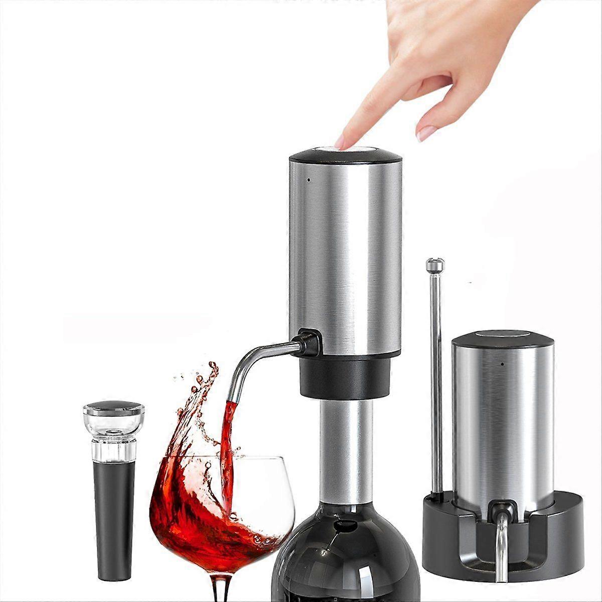 Electric Wine Aerator Wine Decanter Set Rechargeable Automatic Wine Dispenser Wine Pourer with Stor