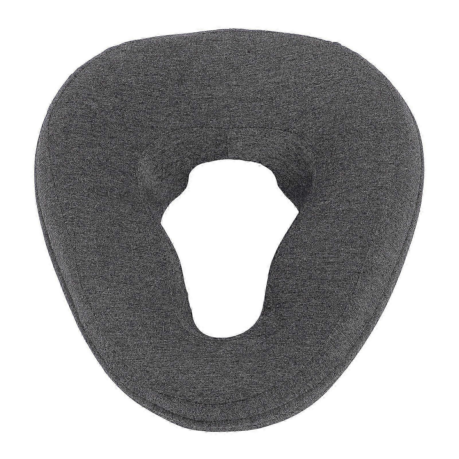Face Down Pillow Memory Foam Soft Ergonomic Comfortable Sleeping Face Pillow for Home Spa Use Dark Gray