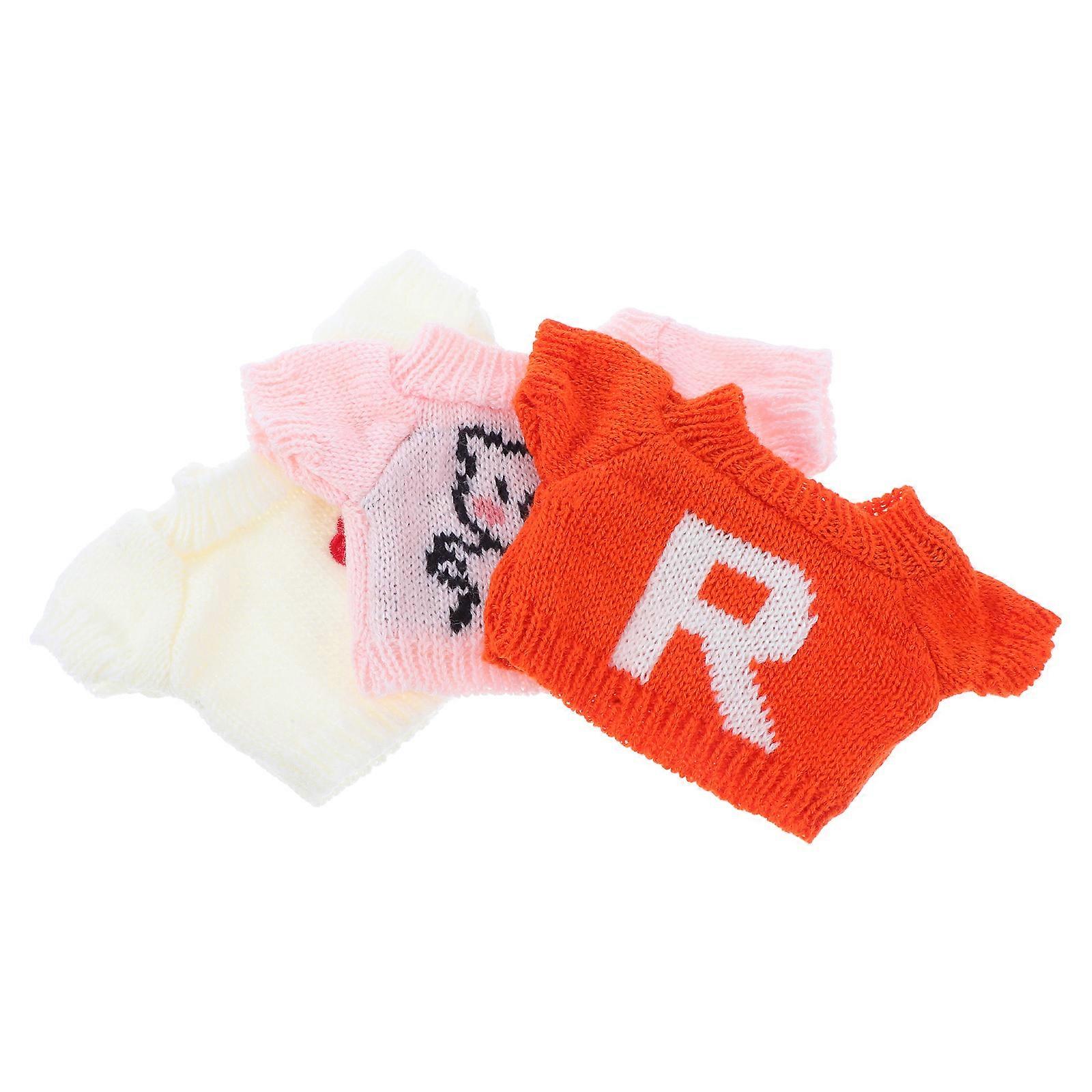 Bear Doll Clothes for Replacement Durable Use 15Pcs Assorted Color Doll Outfits