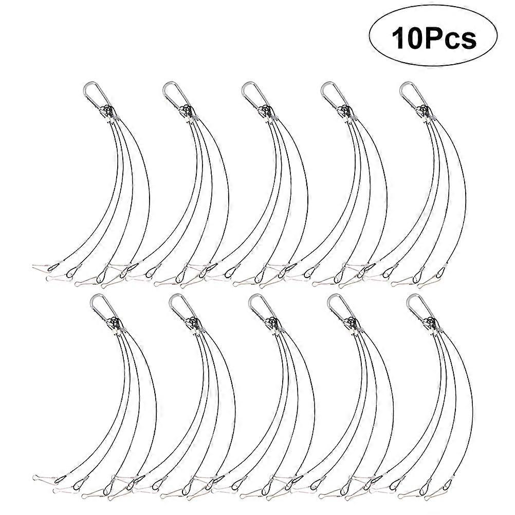 Light Wire Rope Practical Wire Rope Hook for Hanging Kit 20Pcs Silver