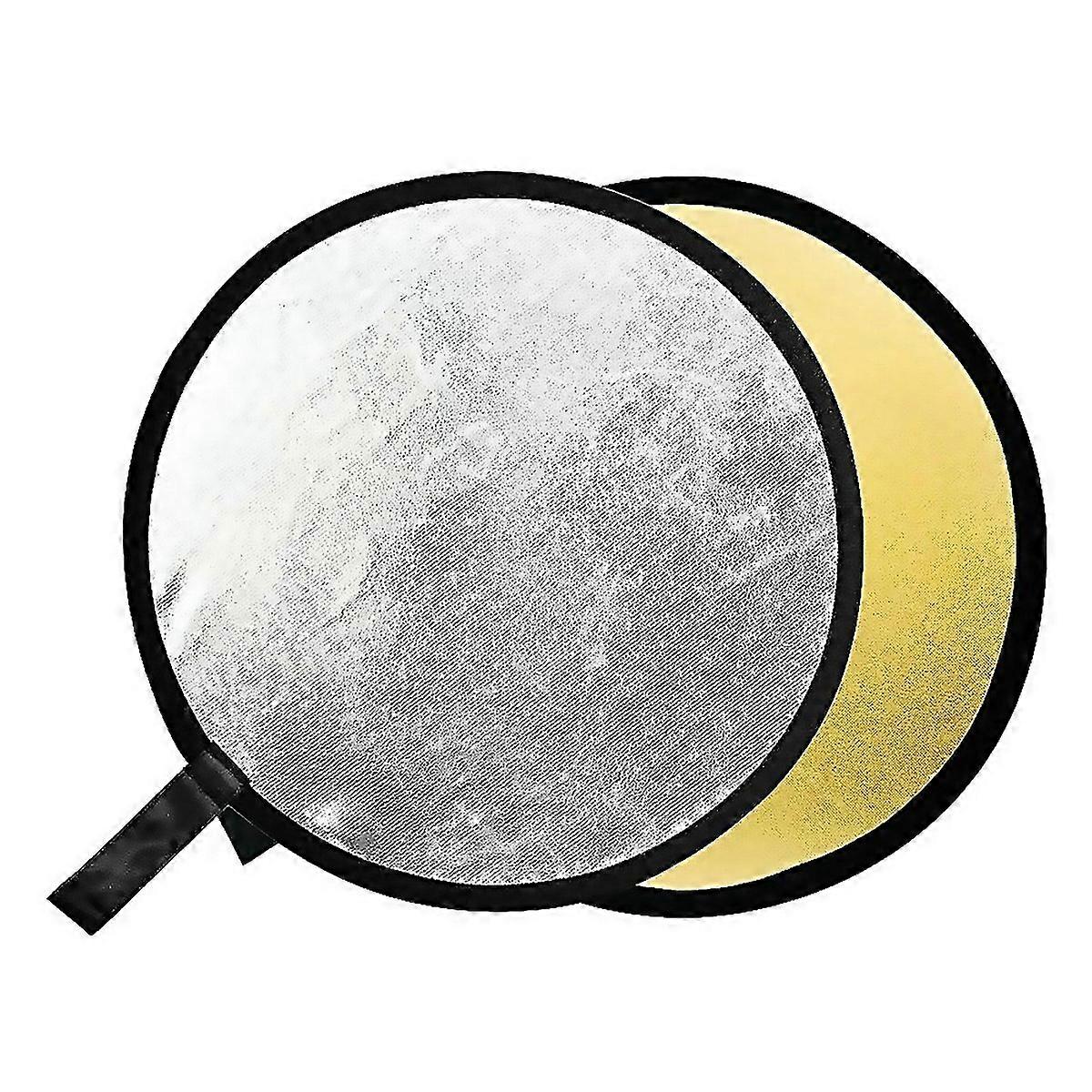 For Godox Ft01 60cm Round 2 In 1 Folding Reflector Board Gold Silver