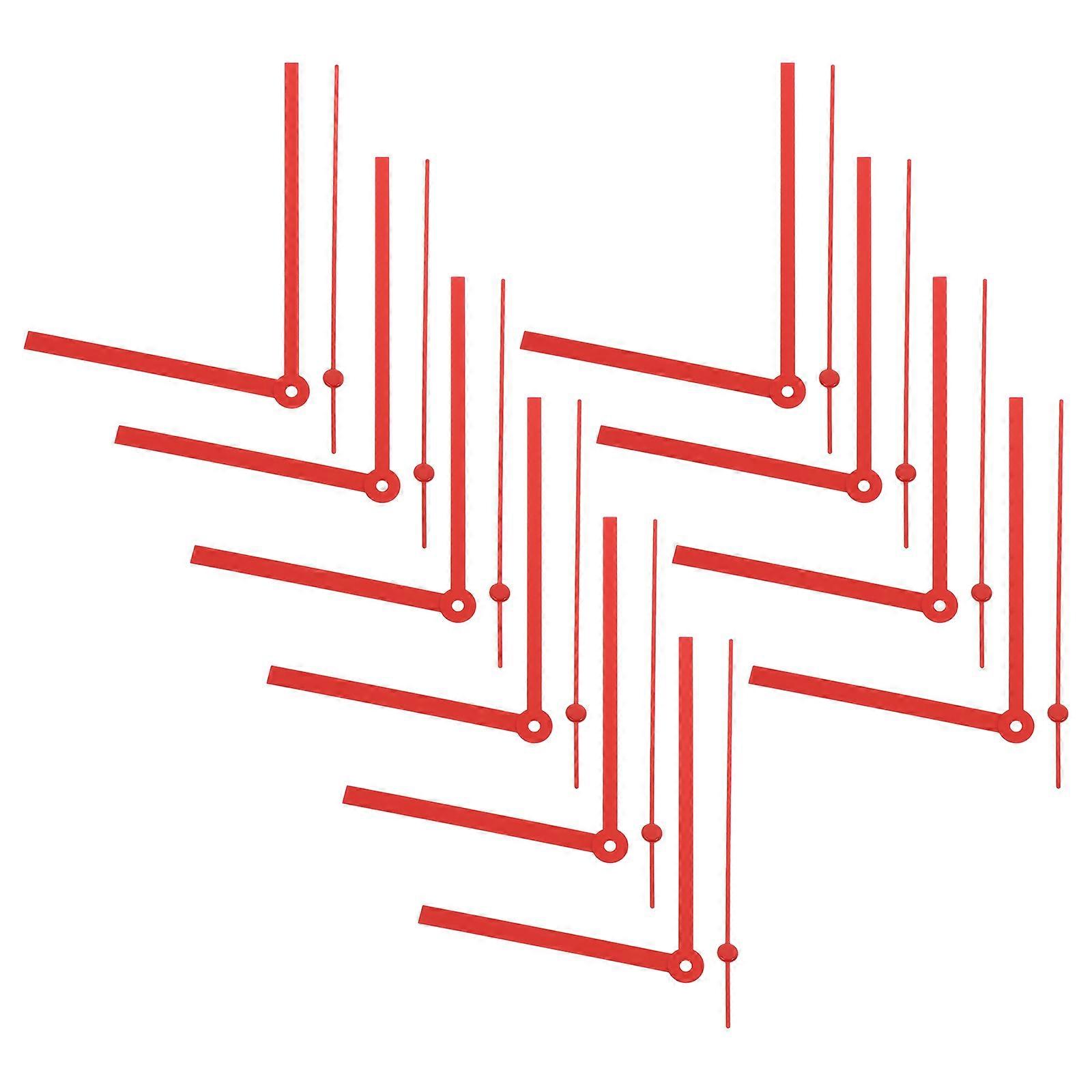 Clock Hands Bulk Watch Hands for DIY Clock Repair 30Sets Red Plastic