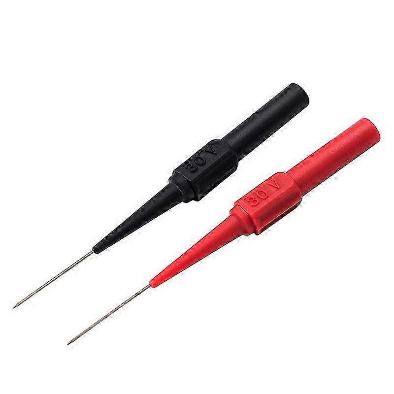 2pcs /Pair Coarse Probe Auto Repair Test Multimeter Pen, Color: Red + Black