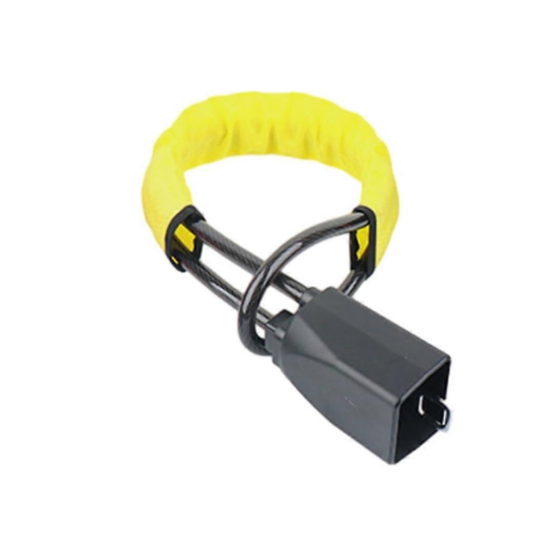 Car Steering Wheel Lock HeavyDuty Retractable AntiTheft Adjustable Length Yellow for Mitsubishi Eclipse Cross 20182023
