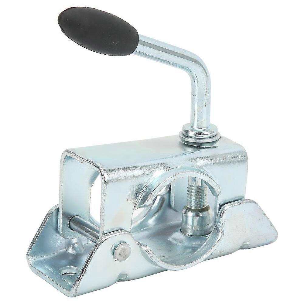 Clamp Split Fixing Bracket Trailer Jack Wheel Split Clamp Prop Stand Support Mount for 48mm/1.89in Pipe Diameter