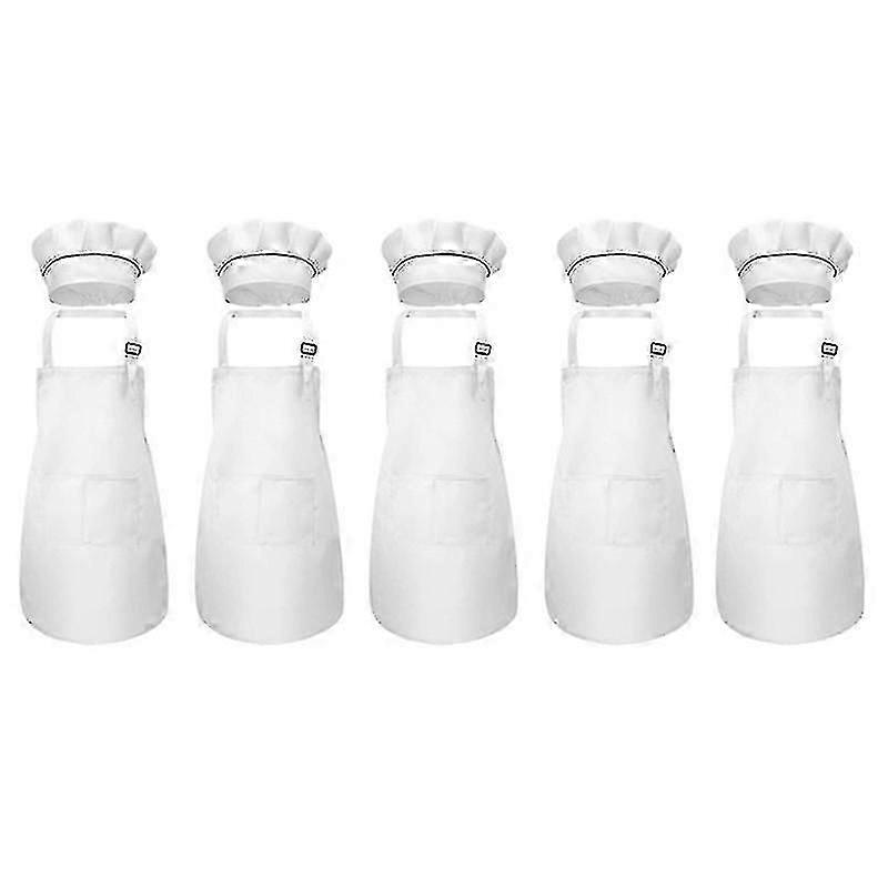 10 قطعة ساحة الأطفال وقبعة الشيف مجموعة قابل للتعديل ساحة مطبخ الأطفال للطبخ والطلاء