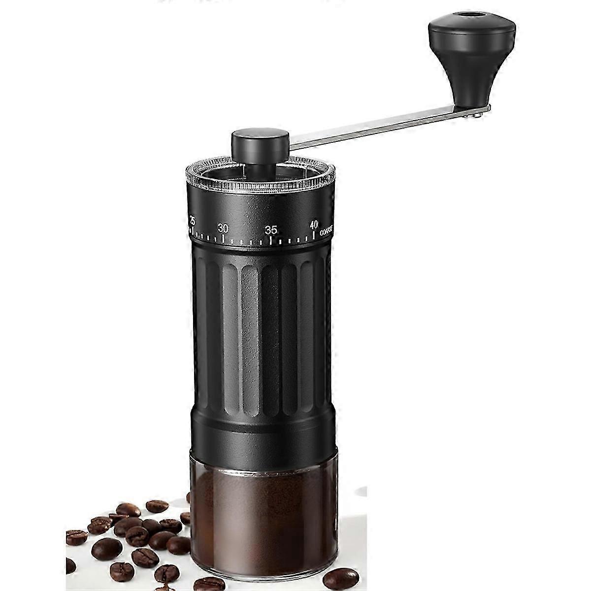 Mini Manual Coffee Grinder with 40 Adjustable Settings,Hand Coffee Bean Mill with 30g Capacity,for T