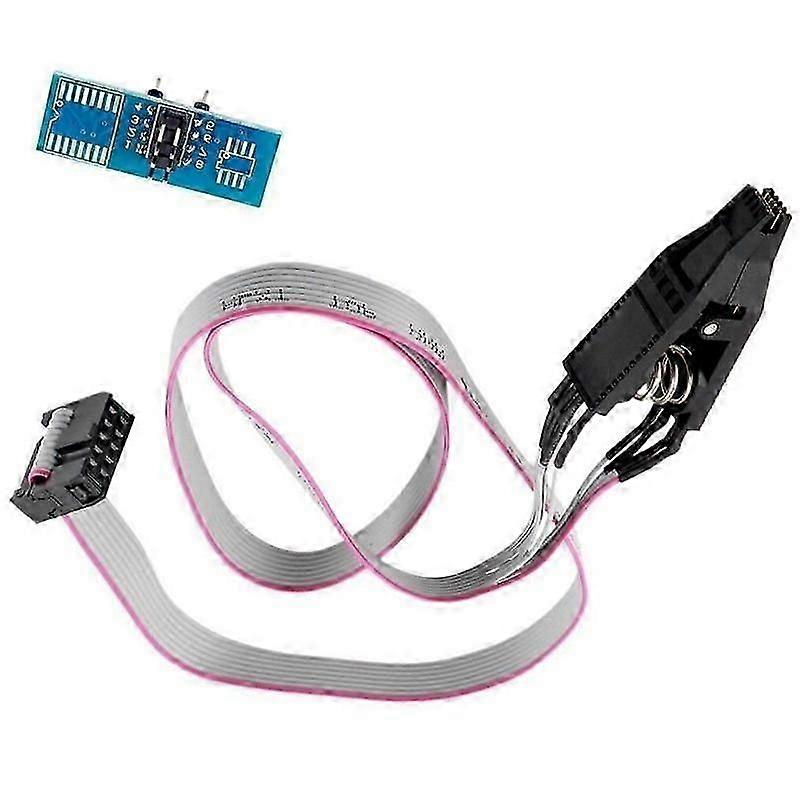 SOIC8 SOP8 Flash Chip IC Test Clips Socket Adapter Programmer BIOS/24/25/93