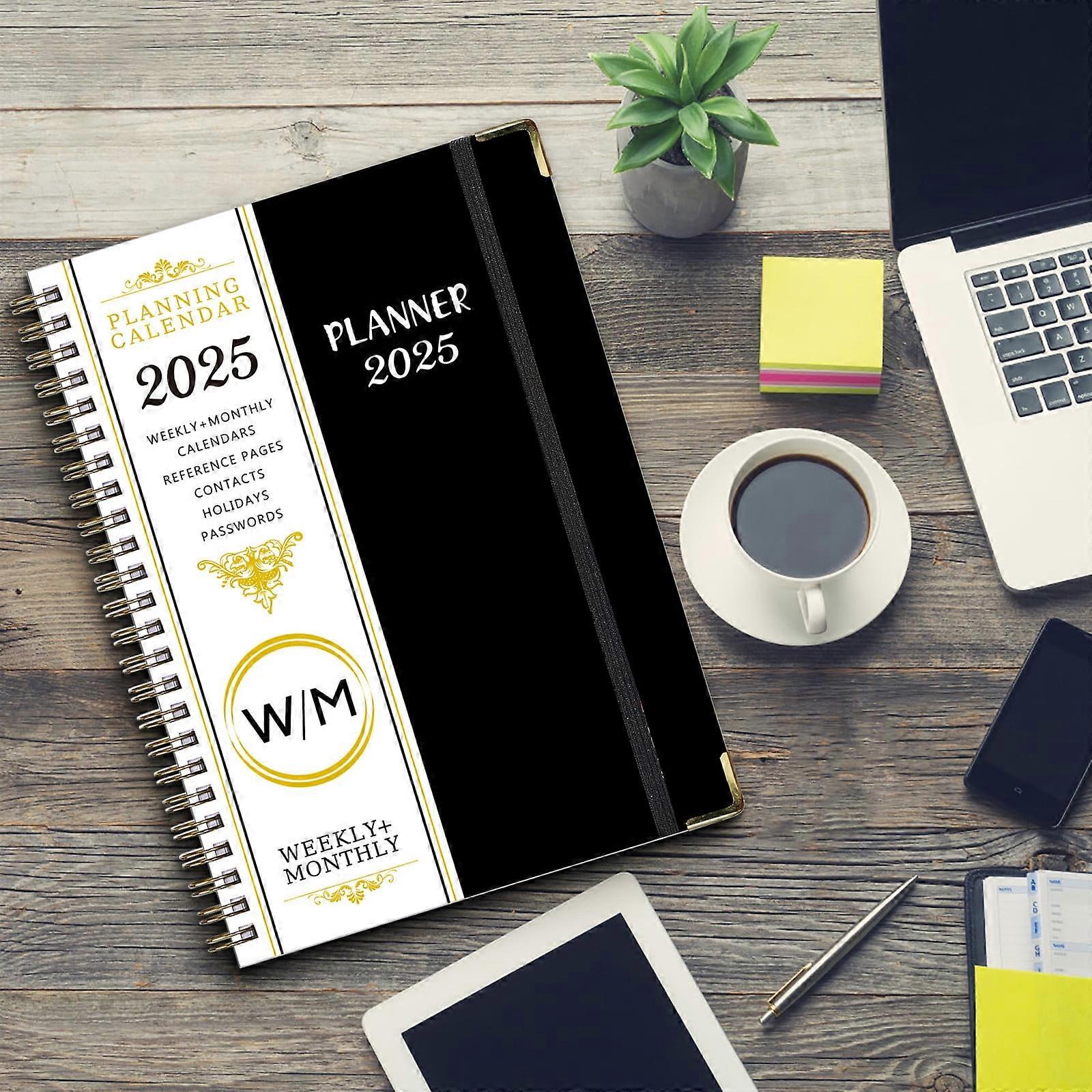 Diary Notebook on Clearance 2025 English Schedule A5 Plan Book with Separating Pages Plan Notebook Coil Book