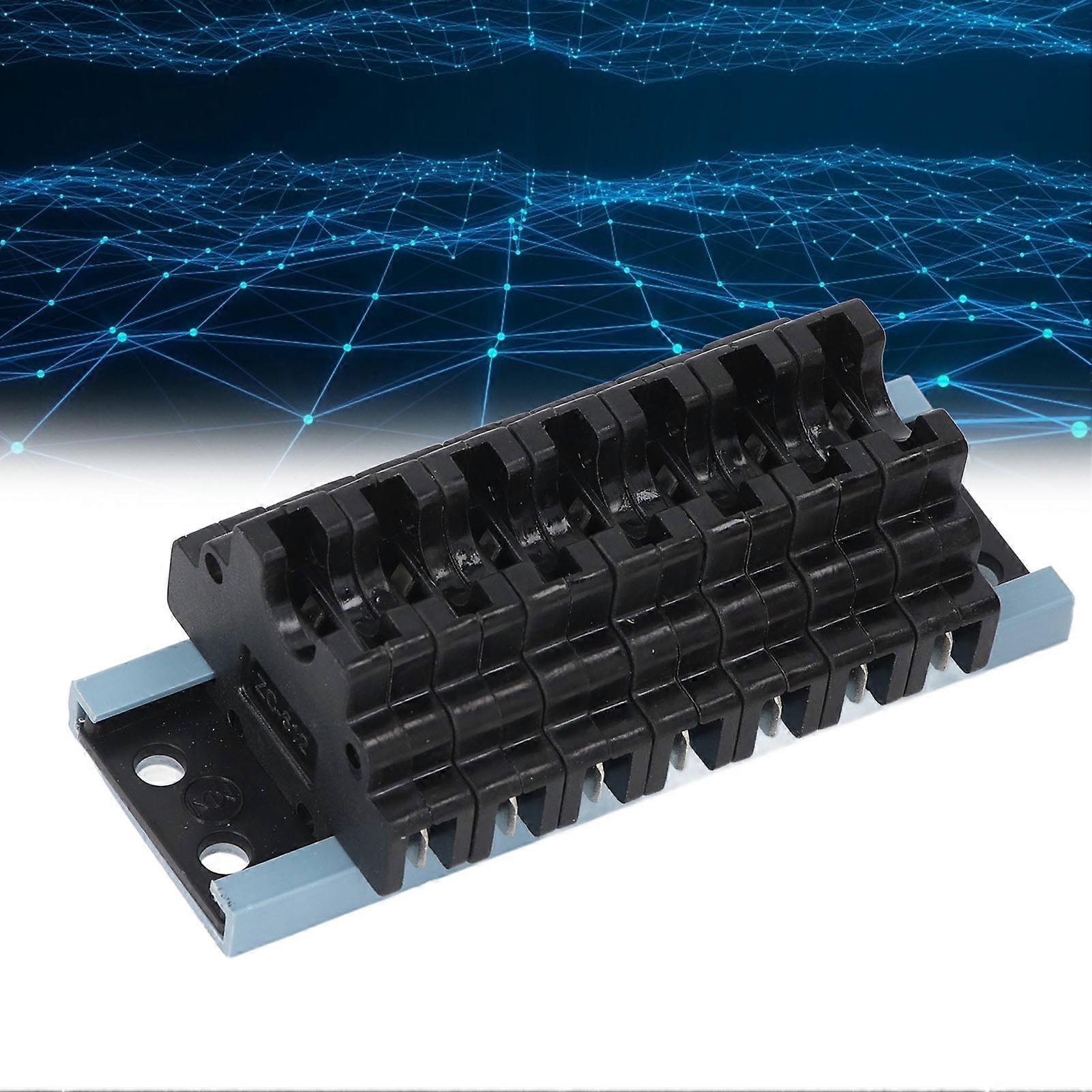 7 Way Fuse Holder 32V Block Box with Rail Detachable Blade Fuse Holder for Medium ATS 1A-30A 