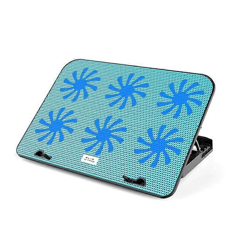 6 مراوح هادئة دفتر مبرود قاعدة مريحة جيدة التهوية لأجهزة الكمبيوتر المحمولة مقاس 11-18 بوصة