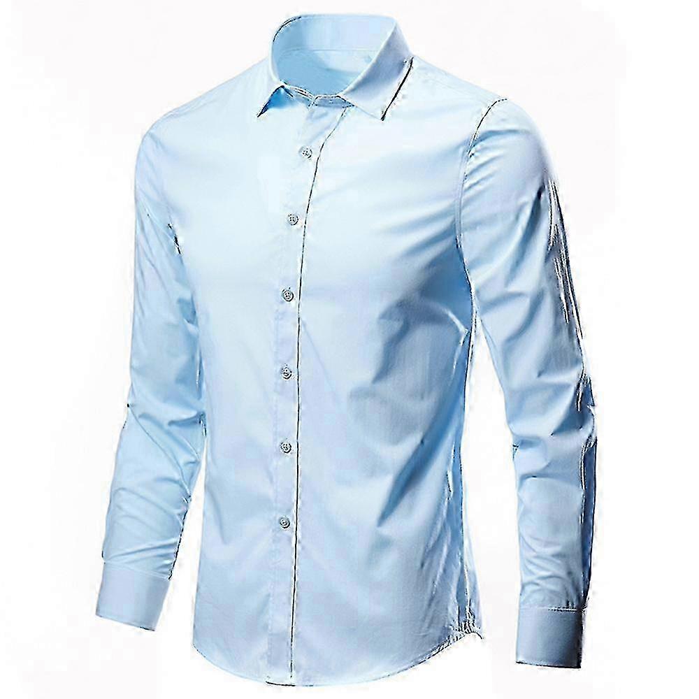 Men's Button Up Shirt - Long Sleeve Solid Formal Attire