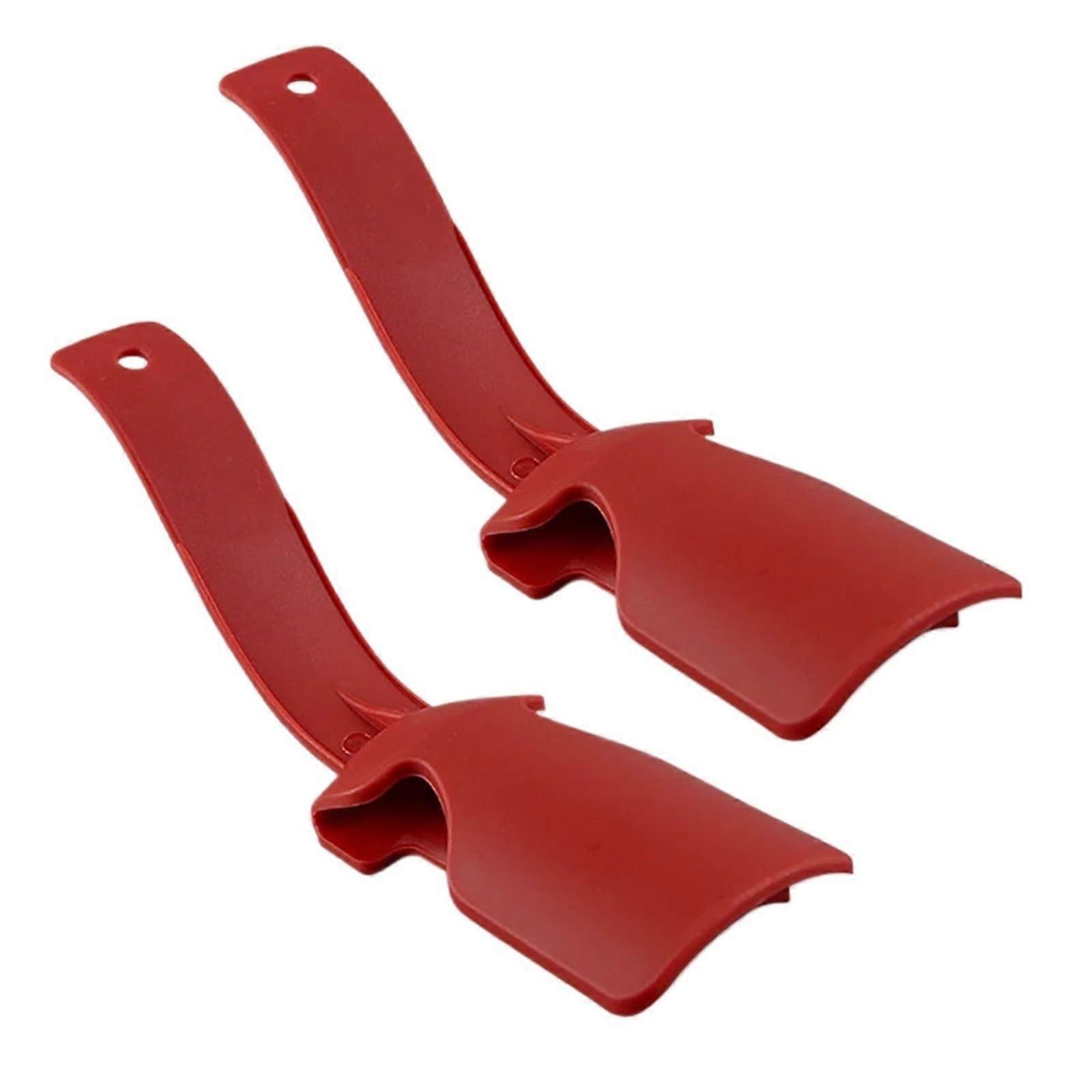 Shoe Horn 20Piece Colorful Plastic Lazy Shoehorns Unisex Easy On/Off Shoe Helper Red