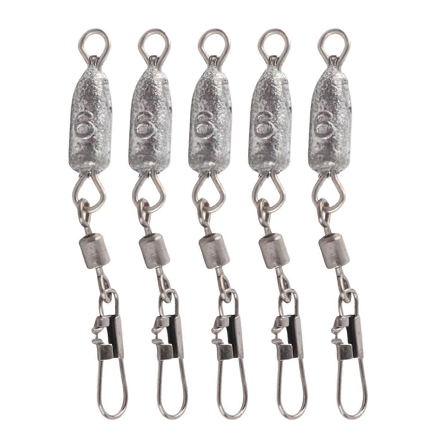 5pcs/bag Fishing Sinkers Weight Fishing Accessories Tackle (6g)