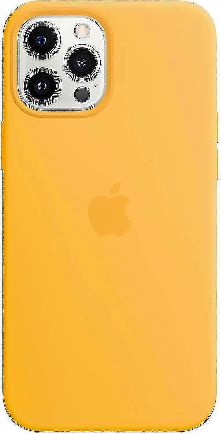 For iPhone 12 Pro Max - Silicone Case with Soft-Touch Finish and Microfiber Lining, Compatible with MagSafe