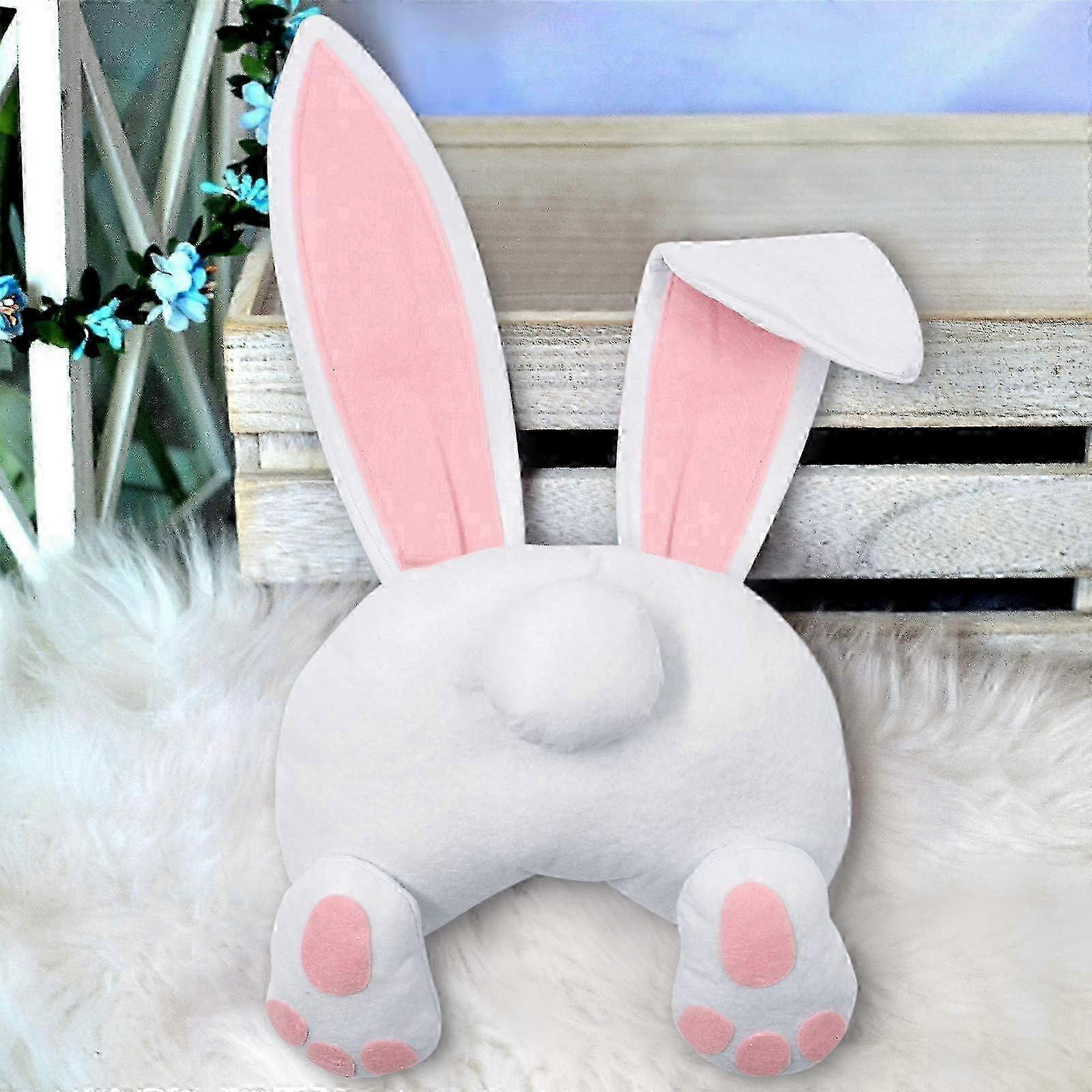 z Easter door decorations rabbit butt wreath kit