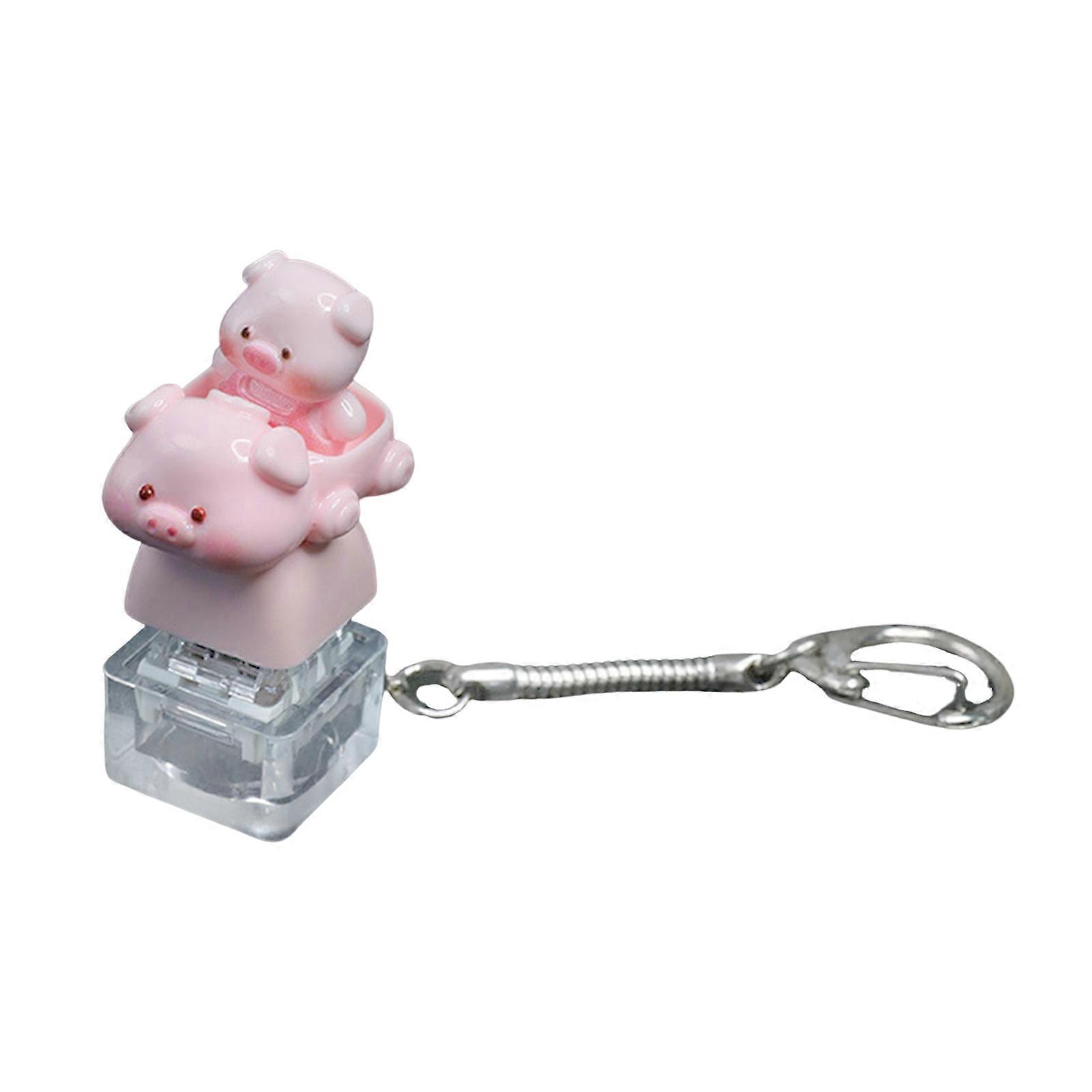 Keyboards Toy Clickable Button Switches Tester For Stress Relief Computer Keyboards Keycap Keychain Type Multicolor