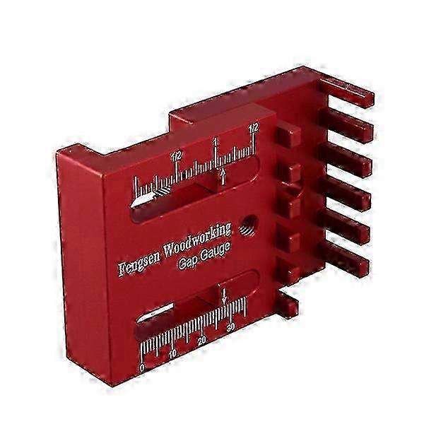 Gap Gauge, Woodworking Gap Gauge, Aluminum Alloy Depth Measuring Ruler, Sawtooth Ruler Marking Tool